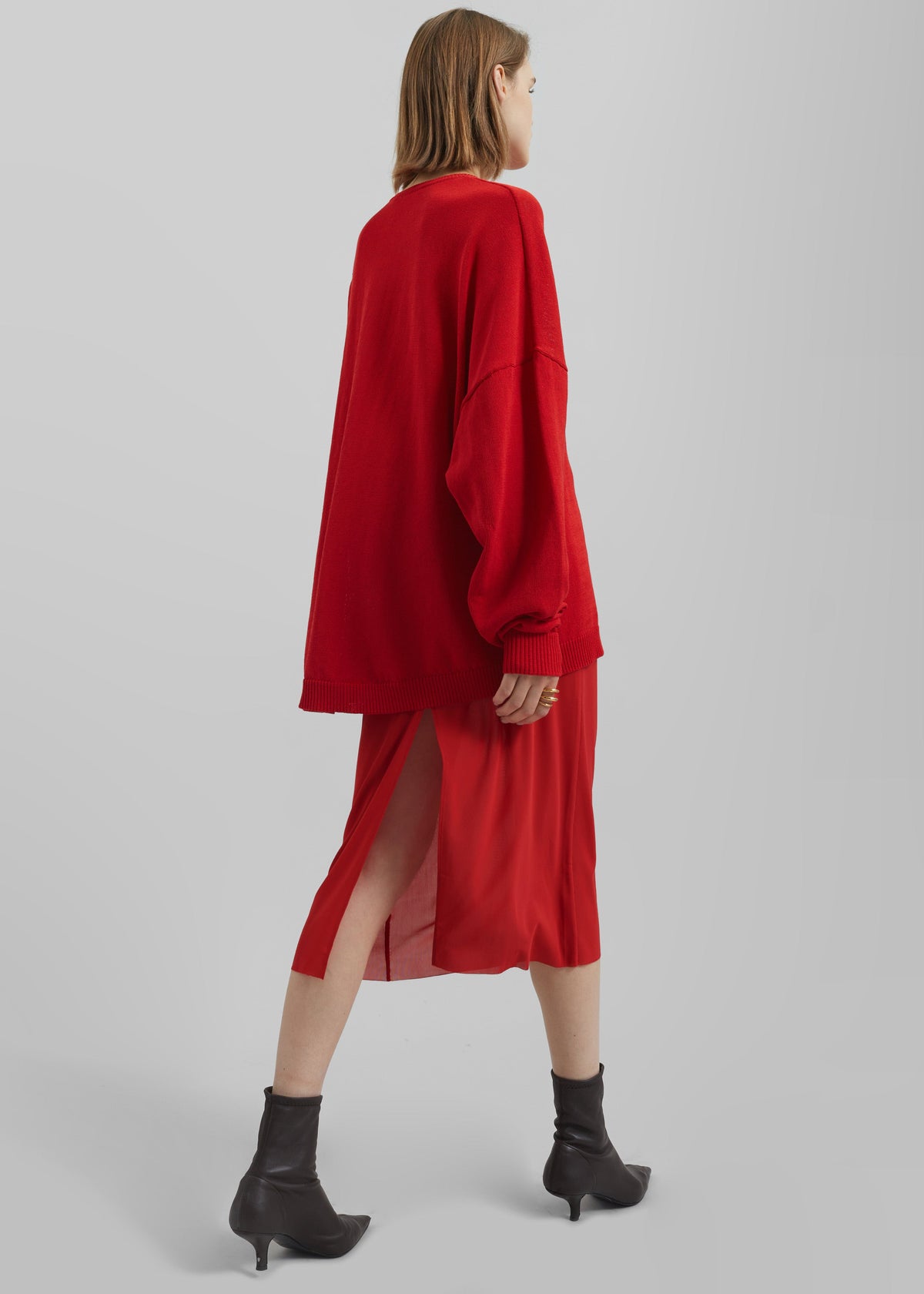 Basel Crew Neck Sweater - Red β view 6 of 7