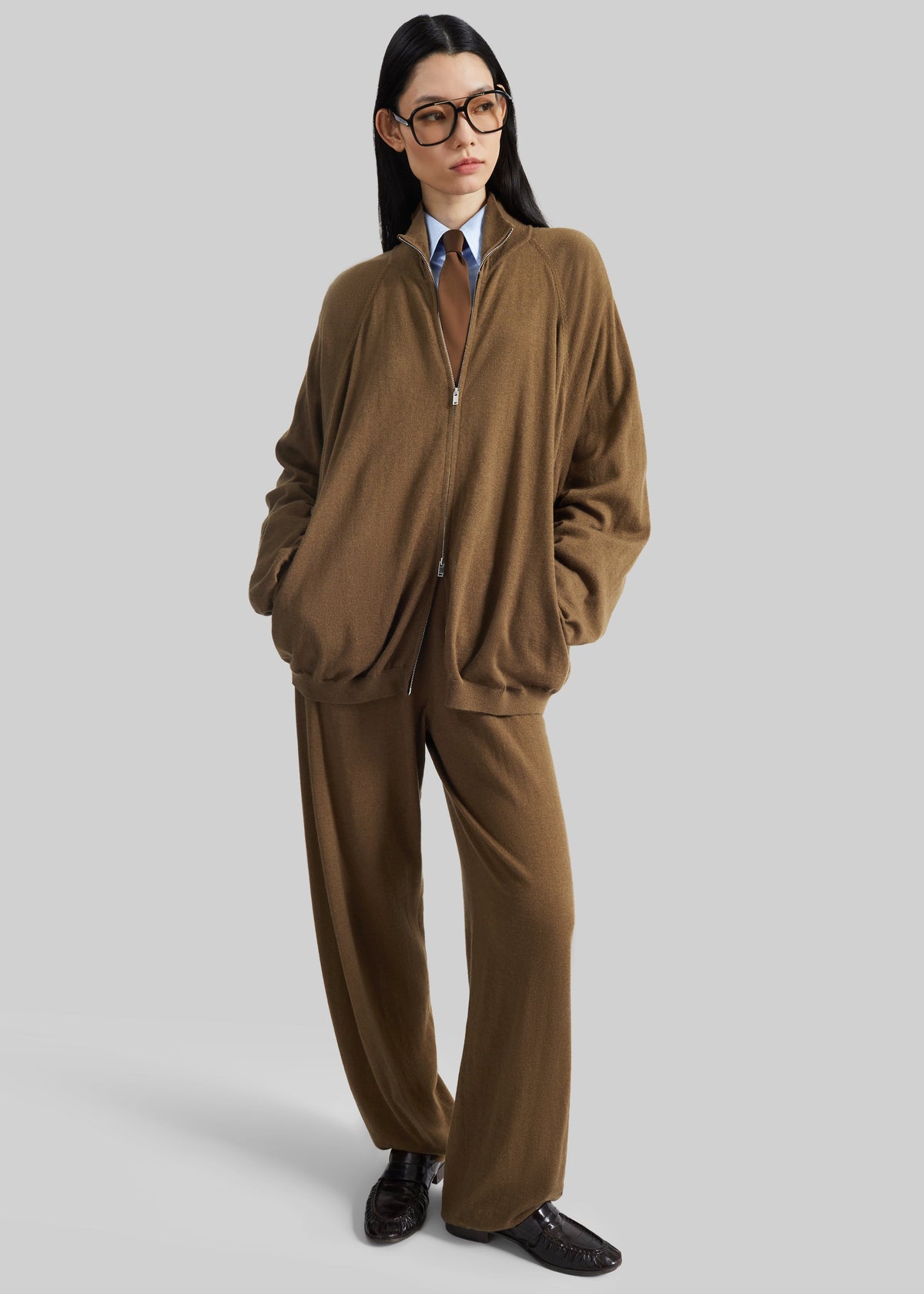 Olia Knit Joggers - Dark Camel β view 4 of 8