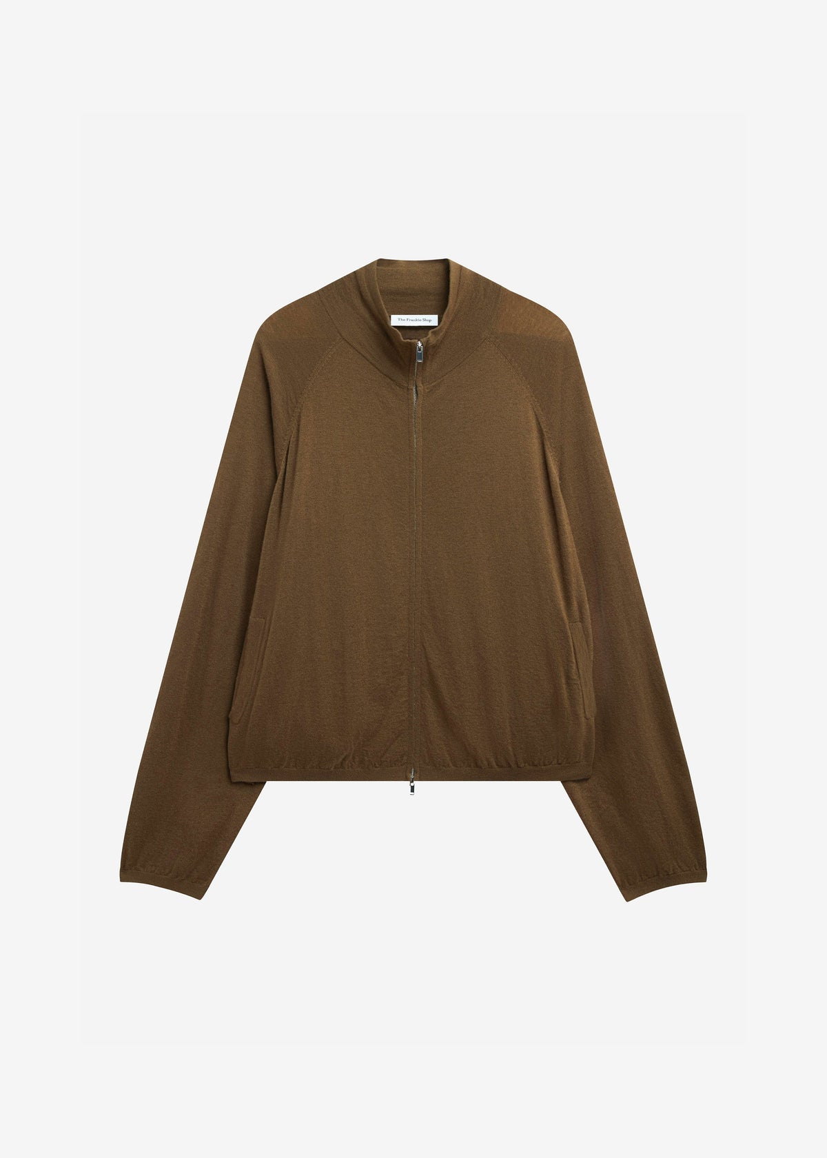 Baxe Knit Track Jacket - Dark Camel β view 12 of 12