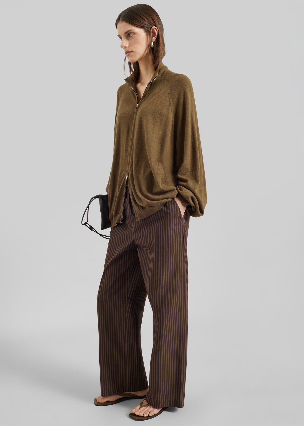Baxe Knit Track Jacket - Dark Camel β view 7 of 12