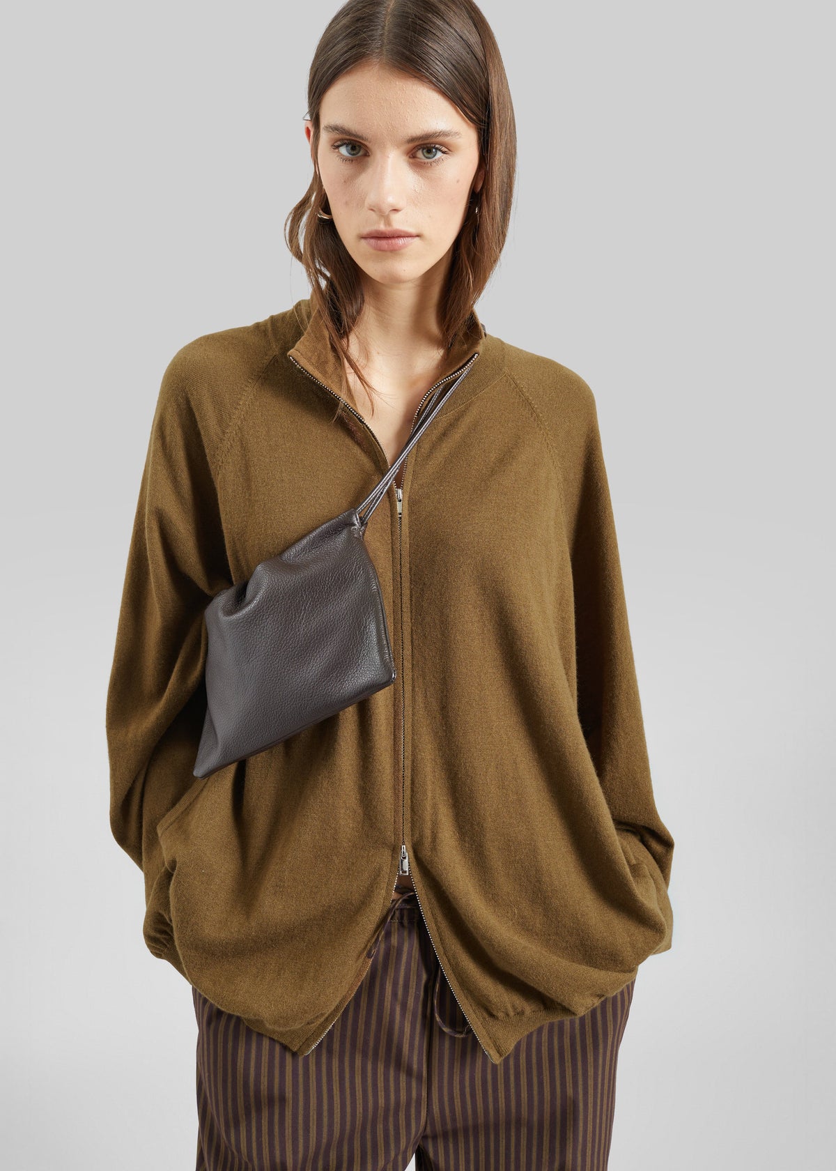 Baxe Knit Track Jacket - Dark Camel β view 6 of 12
