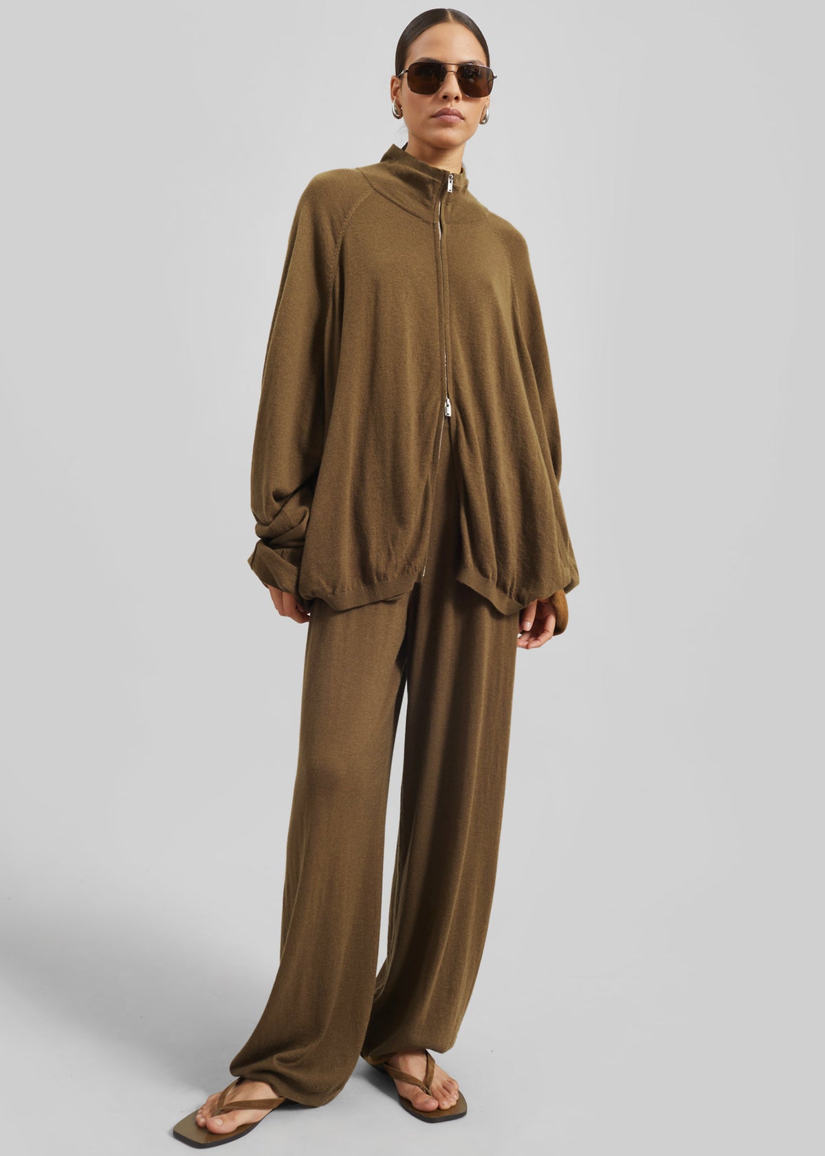 Olia Knit Joggers - Dark Camel β view 6 of 8