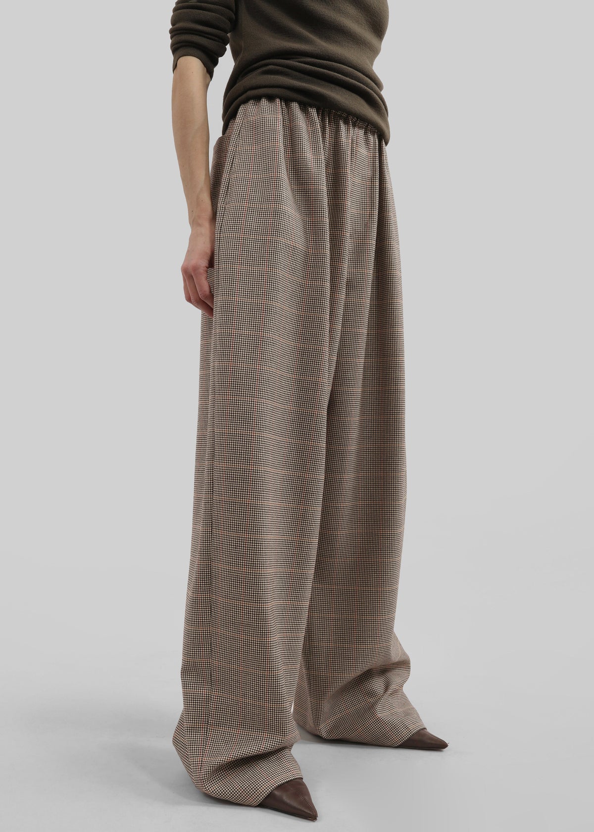 Baxter Houndstooth Track Pants - Beige β view 2 of 4