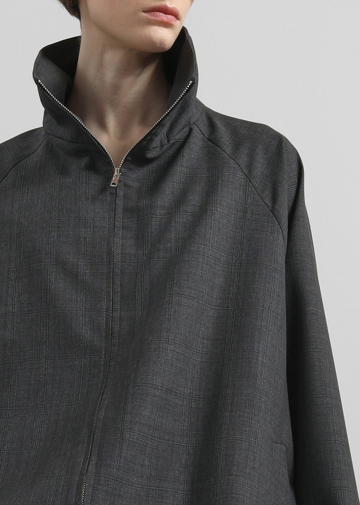Baxter Plaid Track Jacket - Dark Grey β view 3 of 14