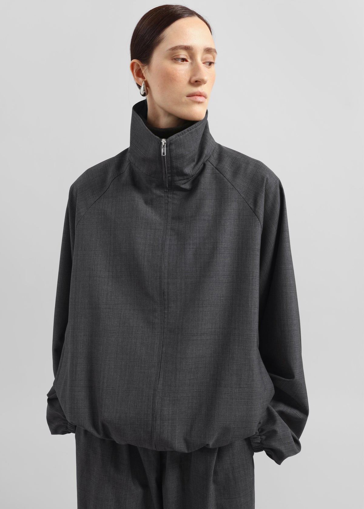 Baxter Plaid Track Jacket - Dark Grey β view 11 of 14
