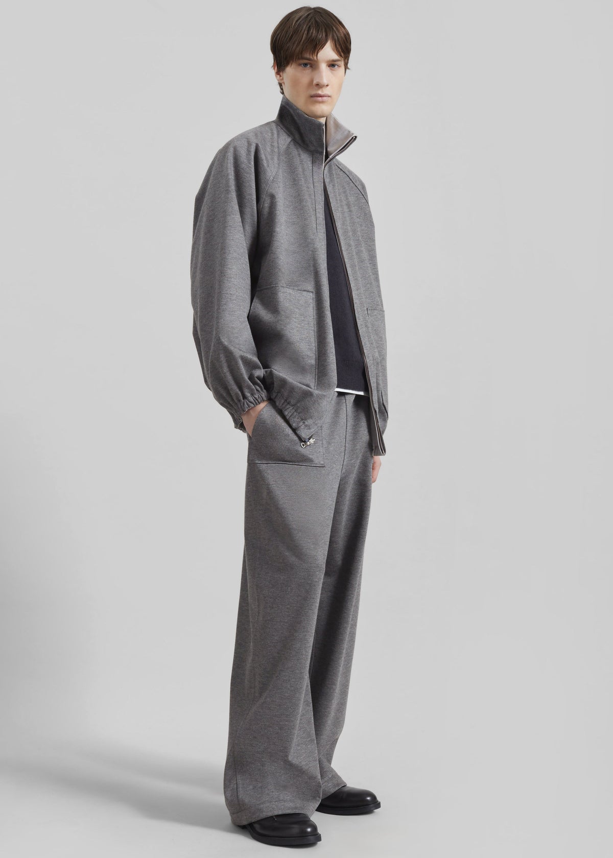 Baxter Reversible Track Pants - Grey Melange β view 9 of 13