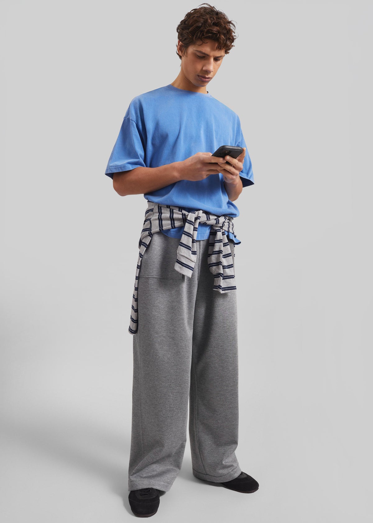 Baxter Reversible Track Pants - Grey Melange β view 6 of 13