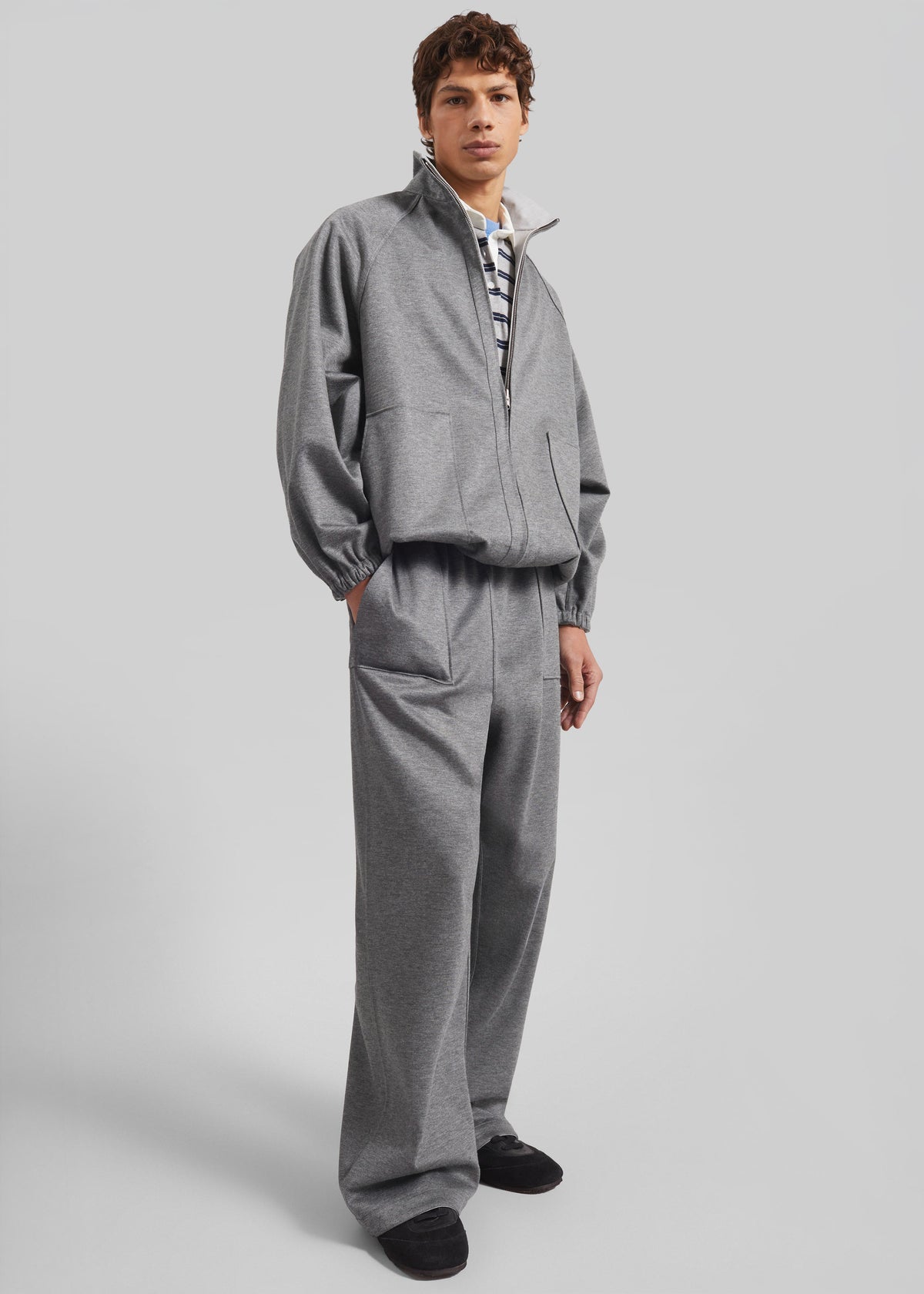 Baxter Reversible Track Pants - Grey Melange β view 4 of 13