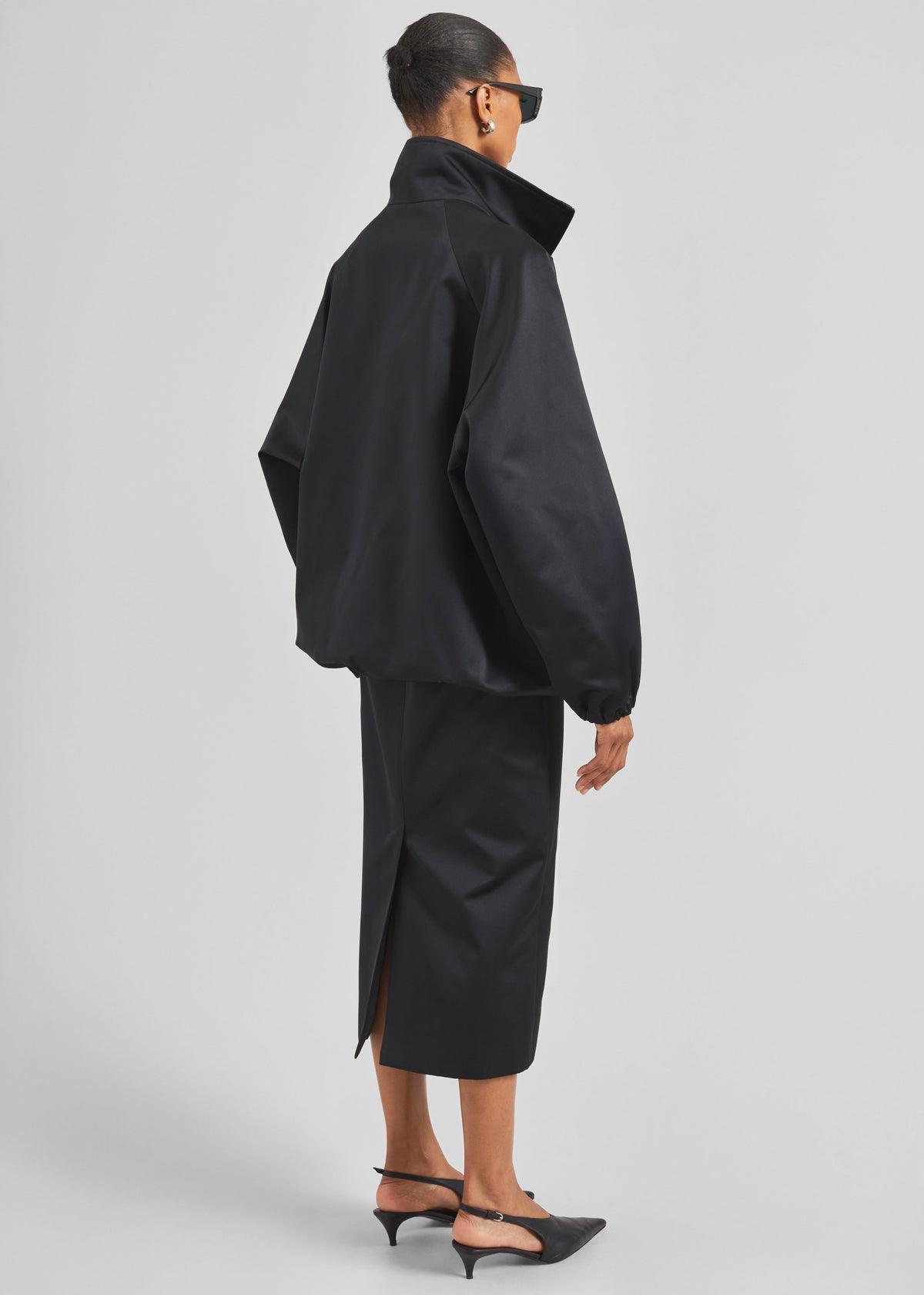Baxter Satin Track Jacket - Black β view 7 of 8