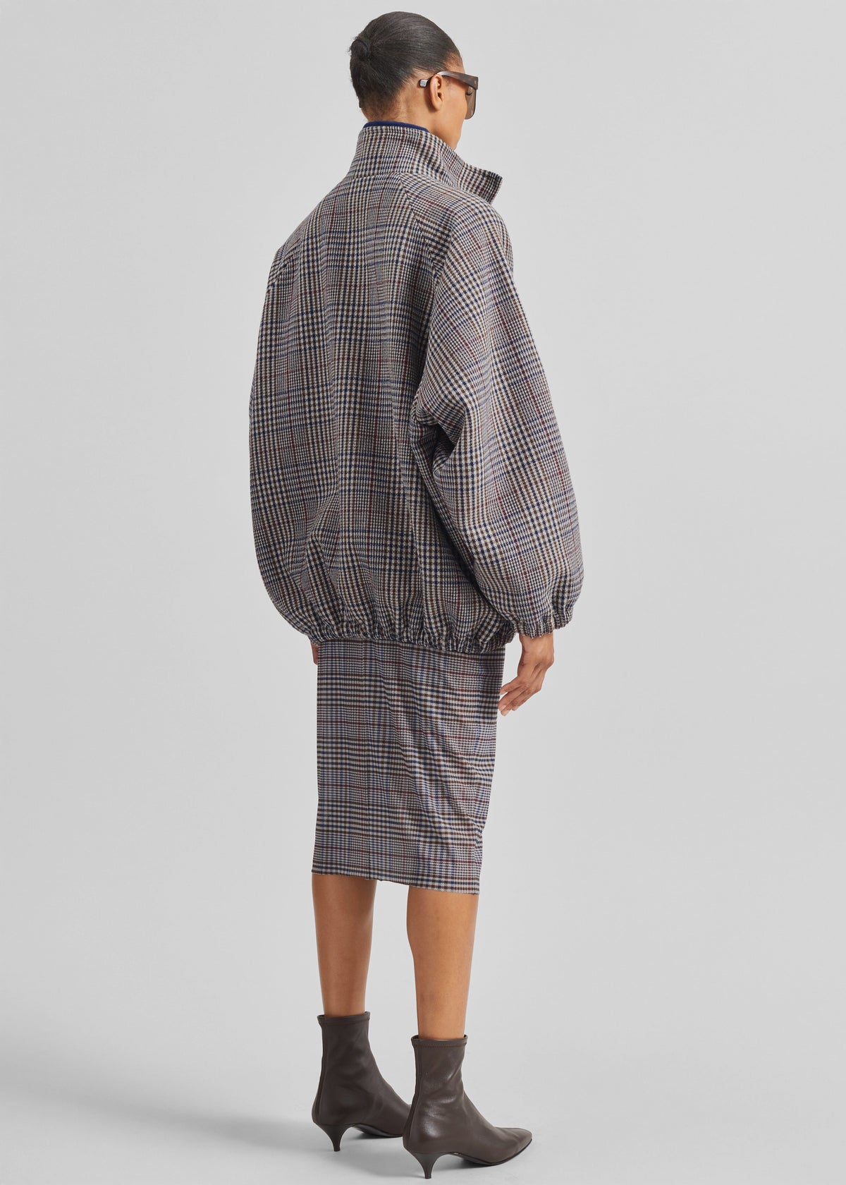 Baxter Wool Track Jacket - Beige Glen Plaid β view 10 of 11