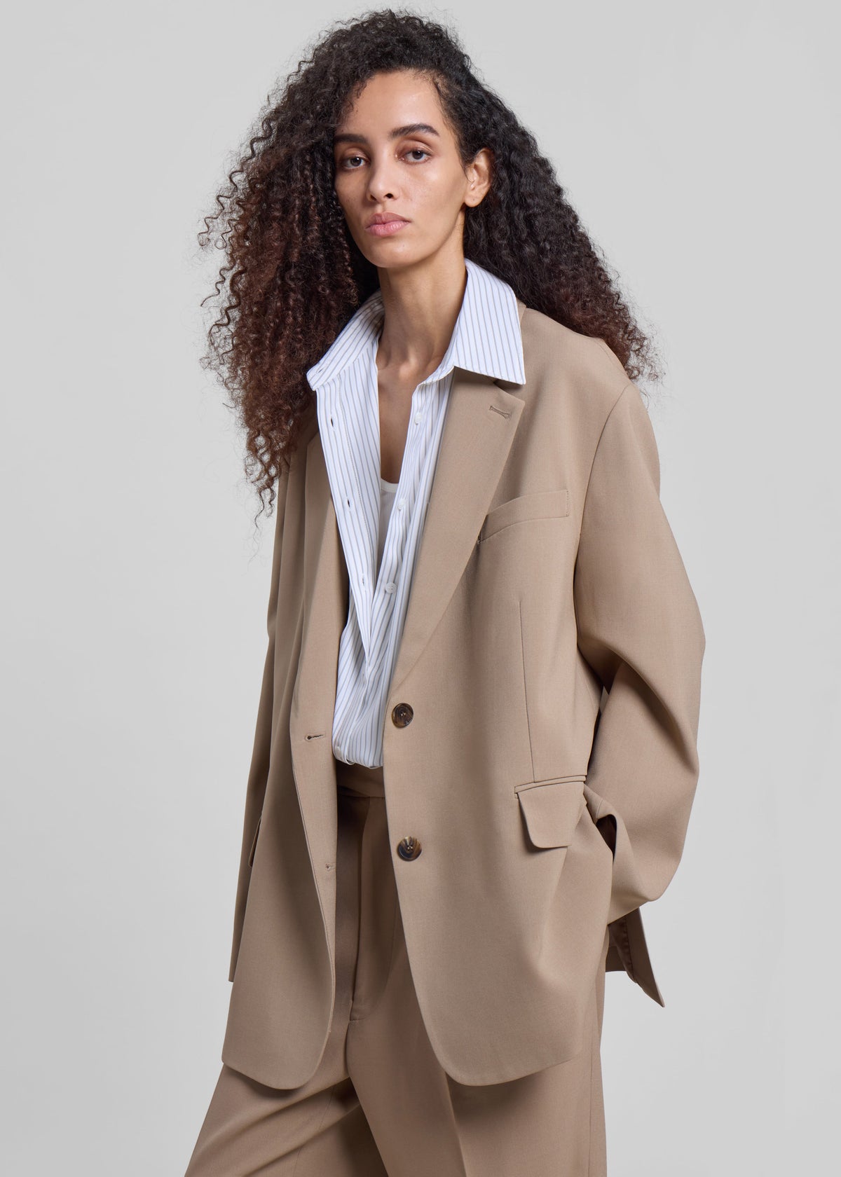 Bea Blazer - Latte β view 2 of 15