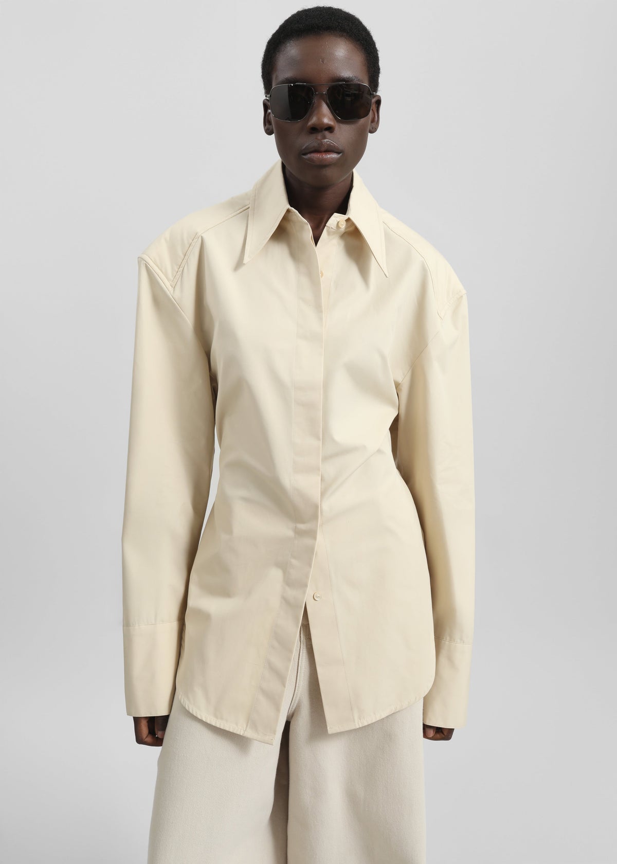 Bec Padded Shirt - Beige β view 7 of 10