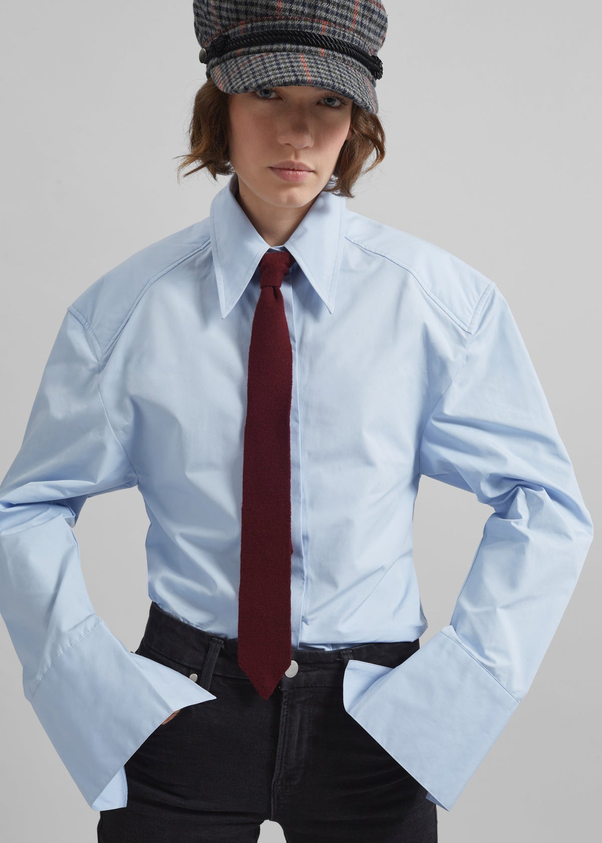 Bec Padded Shirt - Light Blue β view 1 of 21