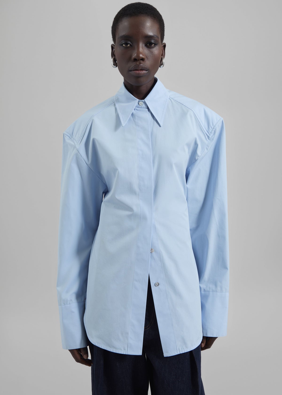Bec Padded Shirt - Light Blue β view 3 of 21
