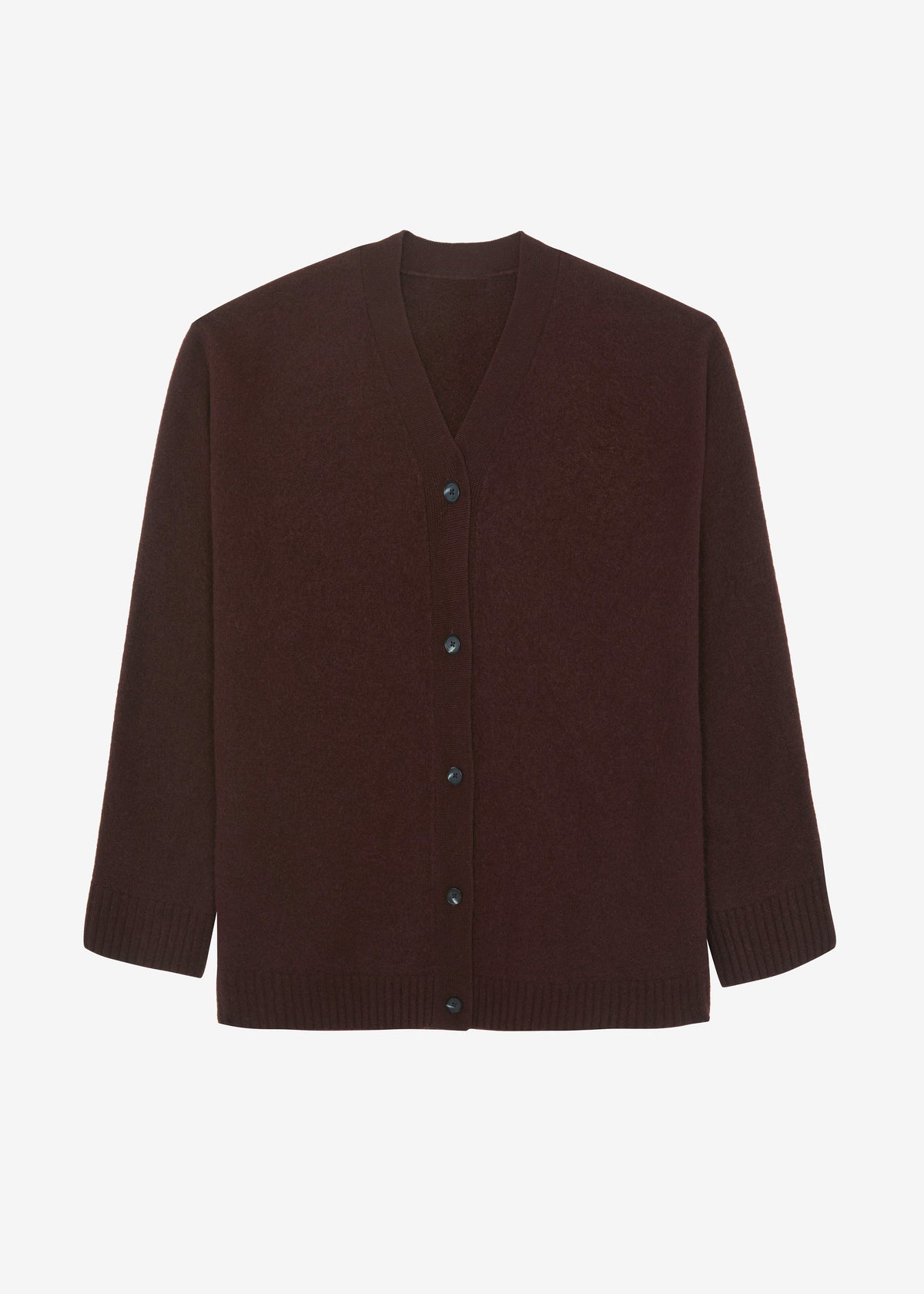 Beck Wool Cardigan - Chocolate Plum β view 9 of 9