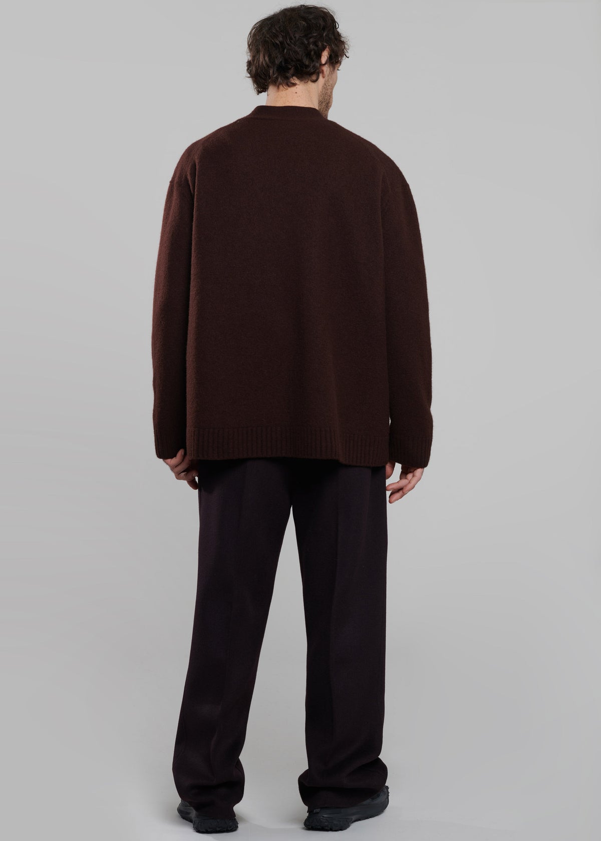 Beck Wool Cardigan - Chocolate Plum β view 8 of 9
