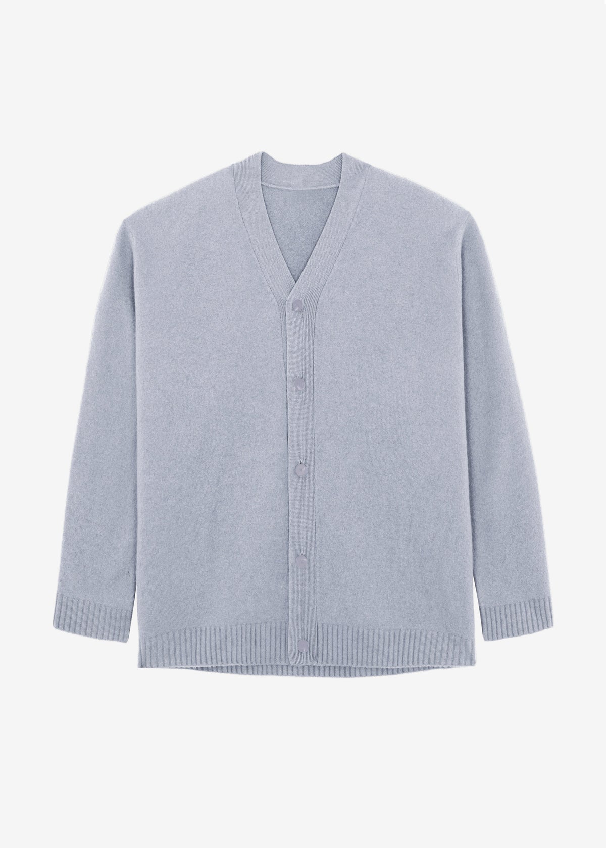 Beck Wool Cardigan - Light Grey β view 8 of 8