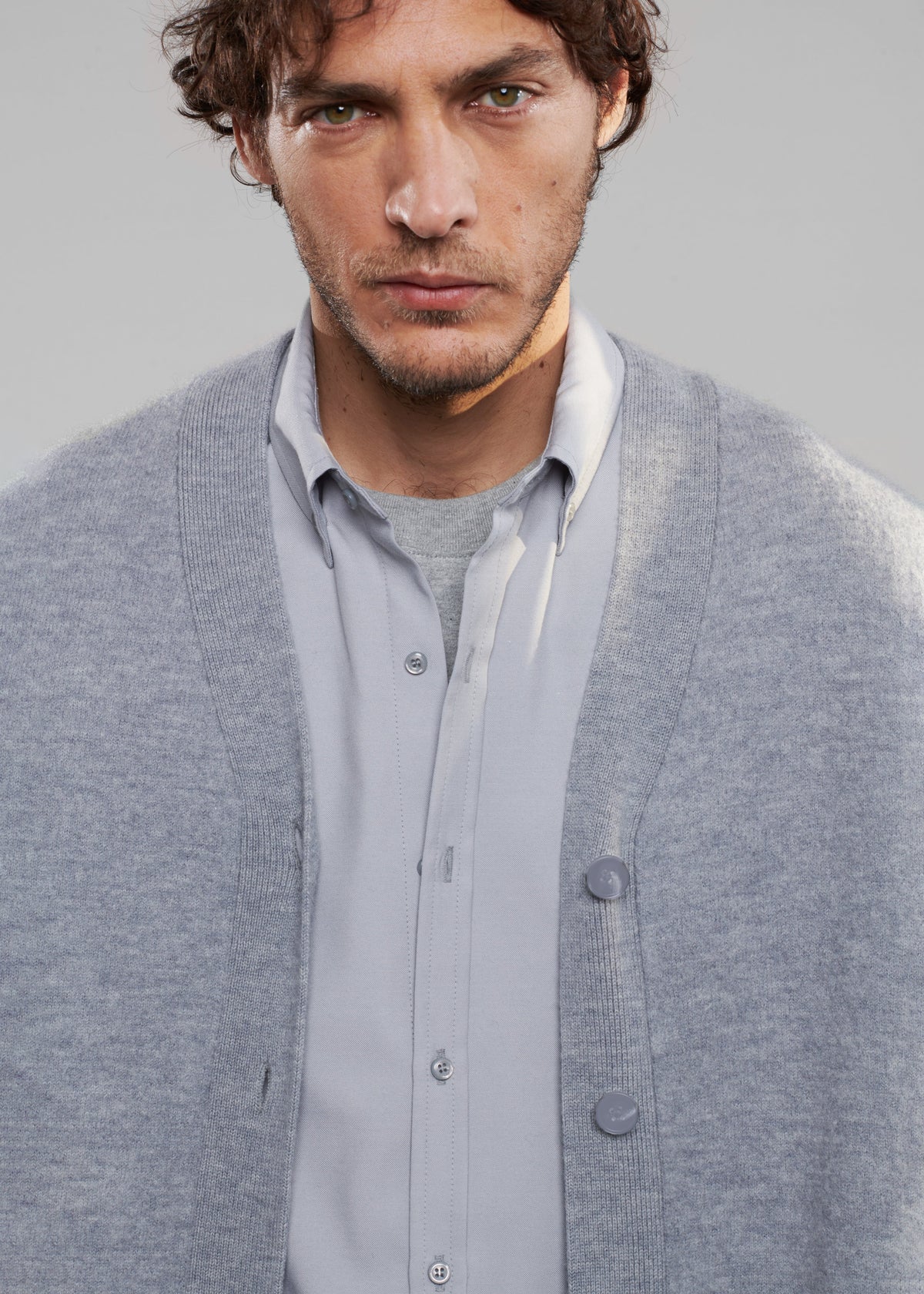 Beck Wool Cardigan - Light Grey β view 6 of 8