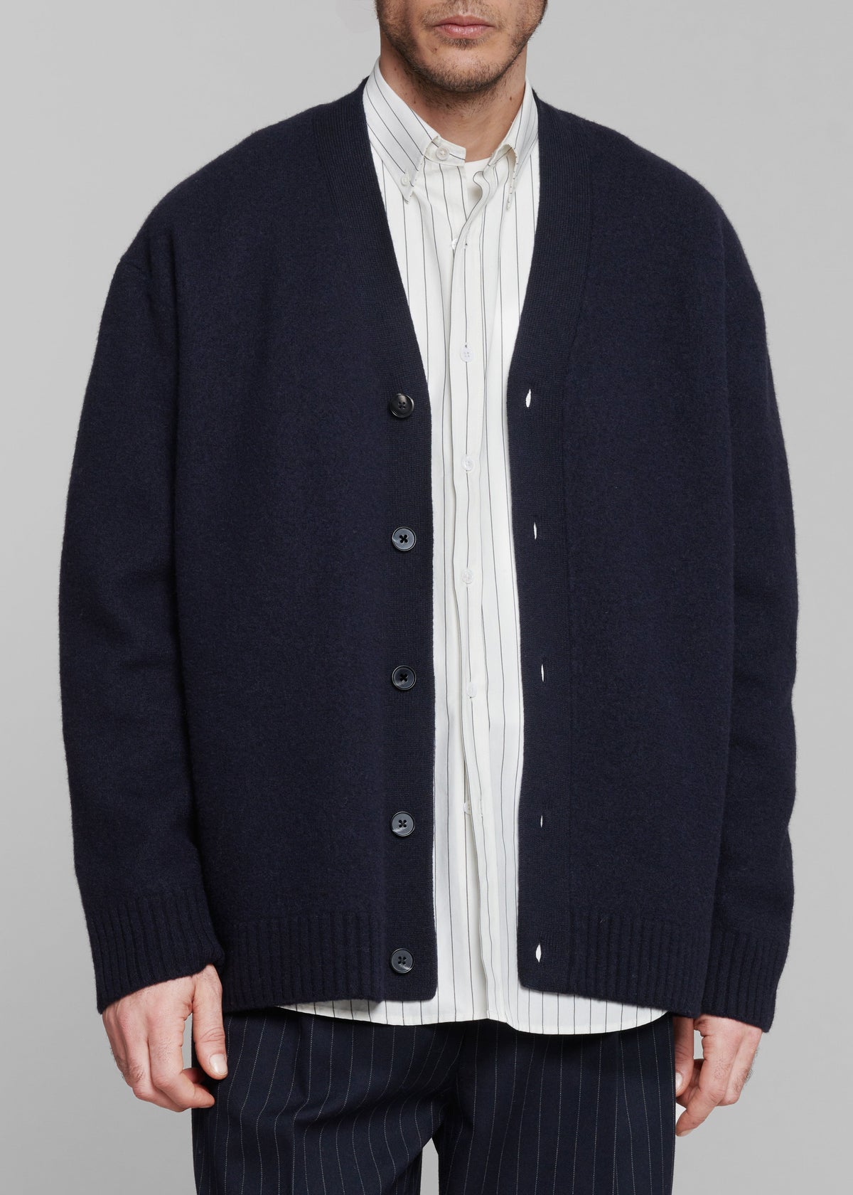 Beck Wool Cardigan - Navy β view 2 of 7