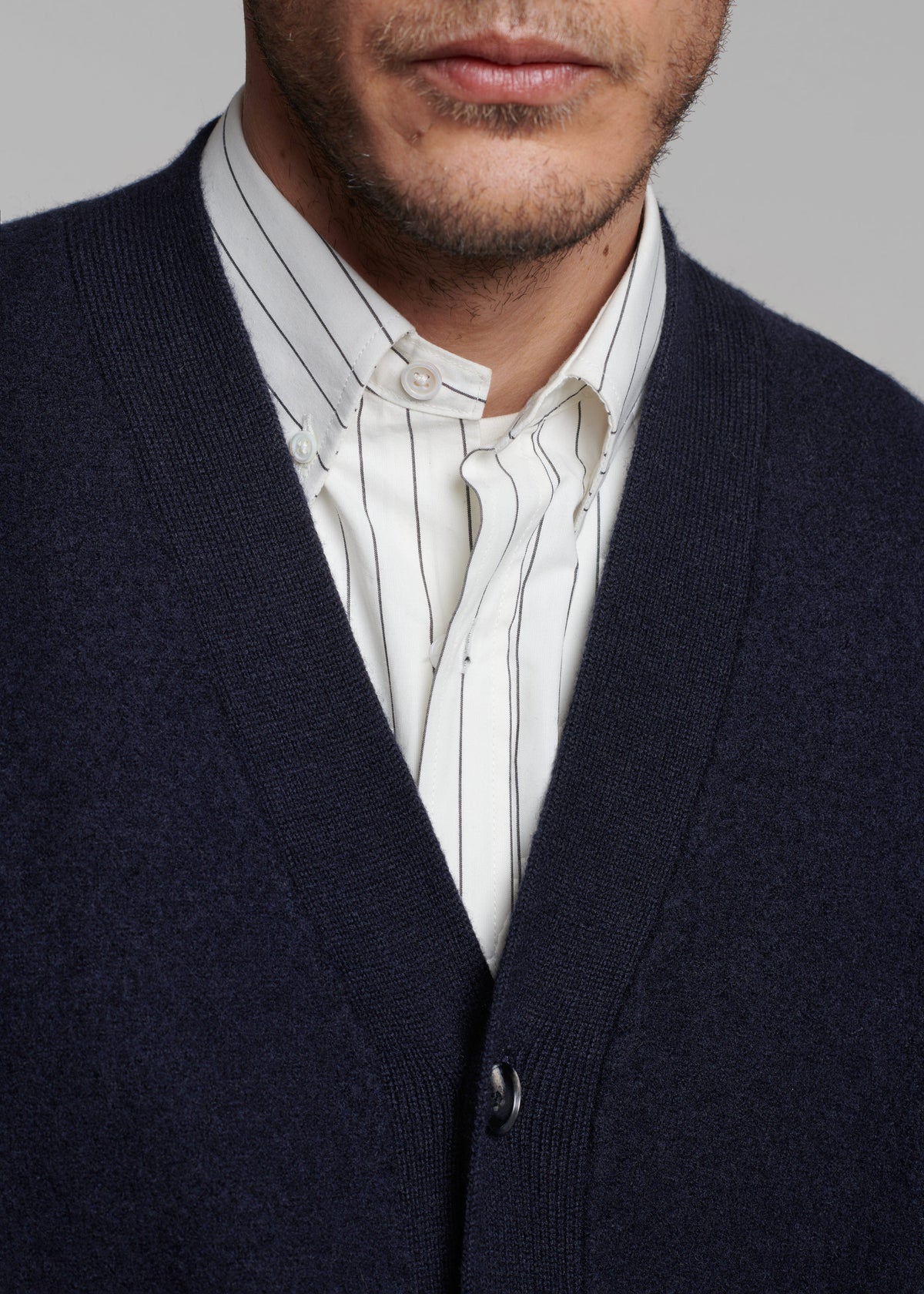 Beck Wool Cardigan - Navy β view 5 of 7