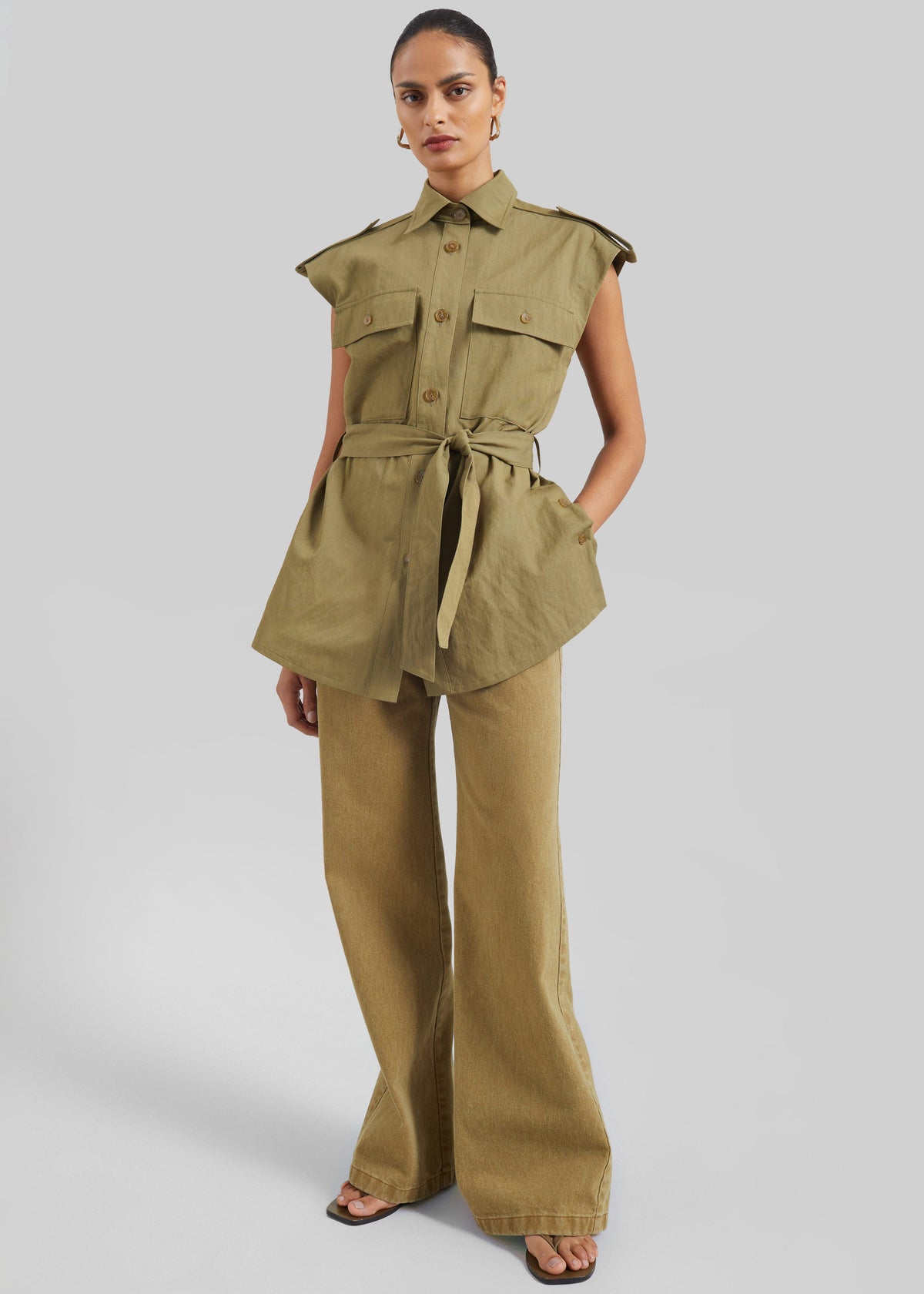 Beckett Straight Jeans - Olive Brown β view 2 of 6