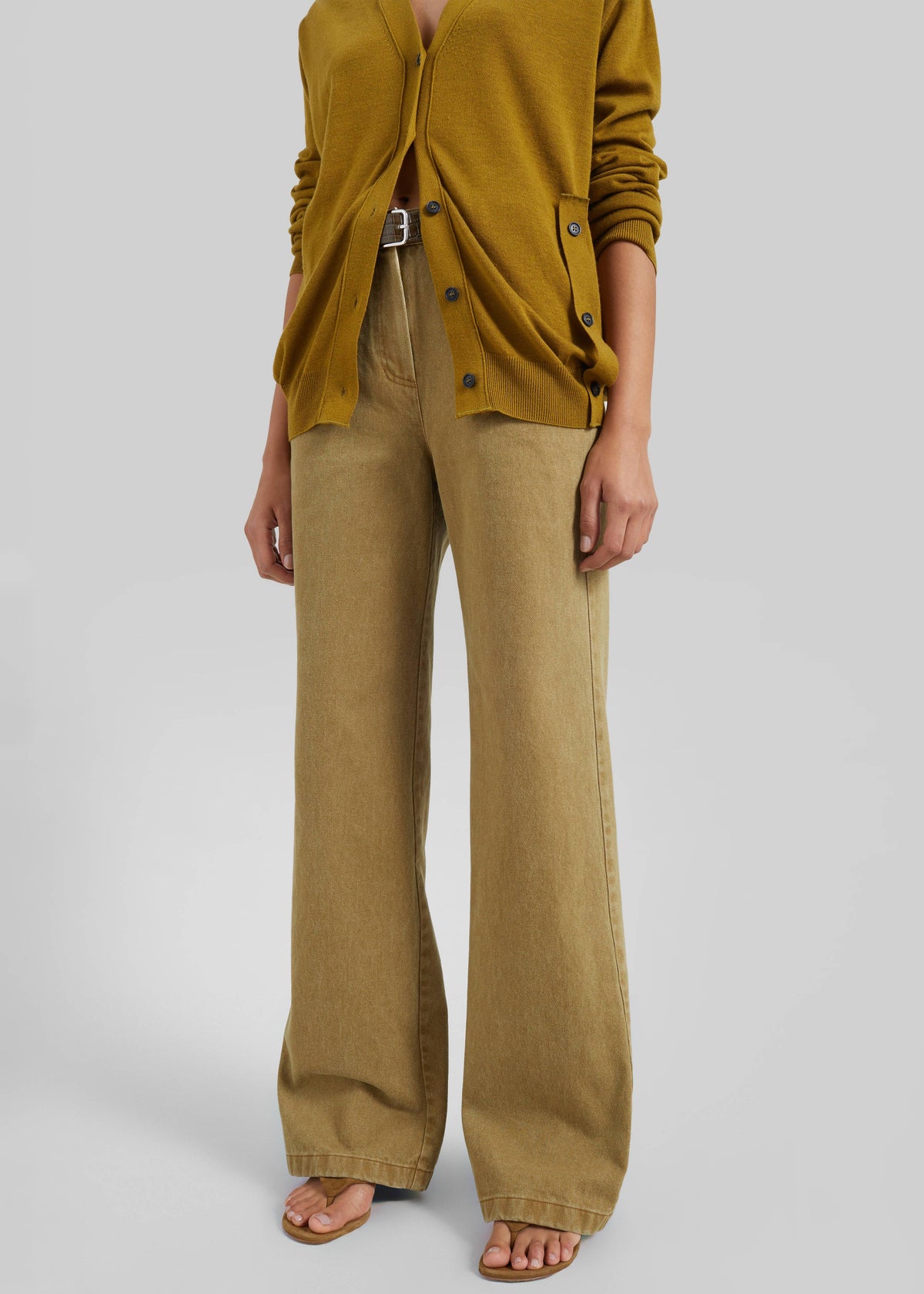 Beckett Straight Jeans - Olive Brown β view 4 of 6