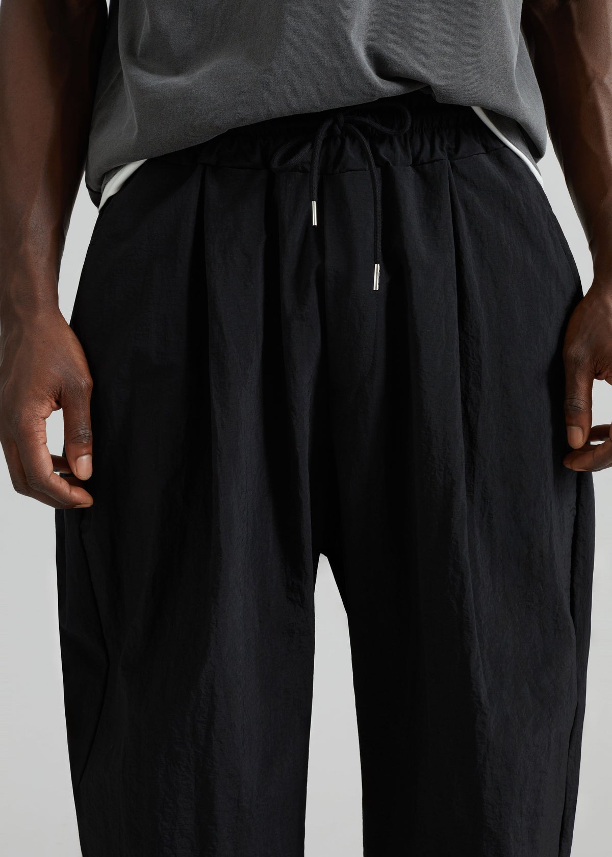 Belem Drawstring Pants - Black β view 3 of 7