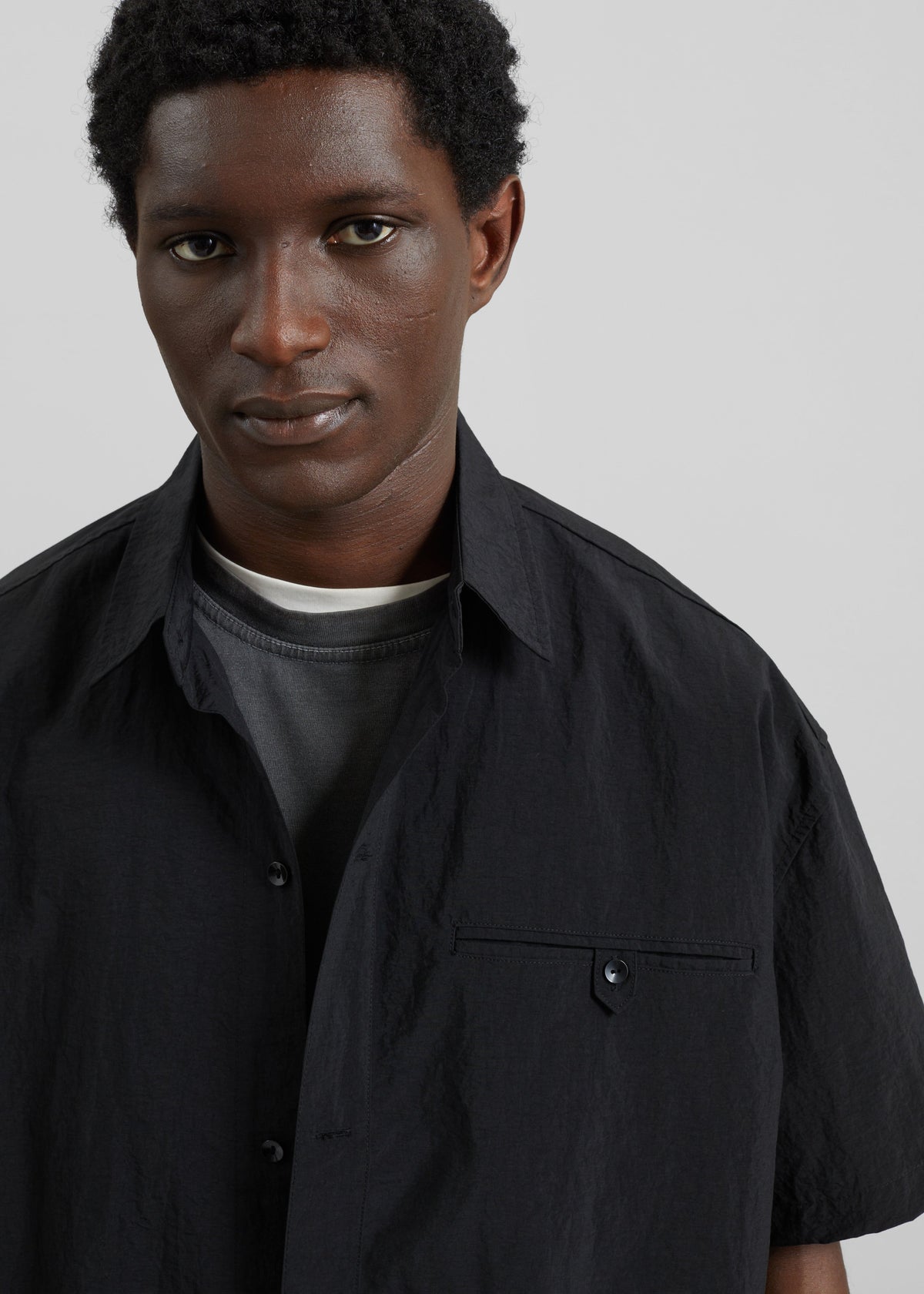 Belem Drawstring Shirt - Black β view 3 of 7