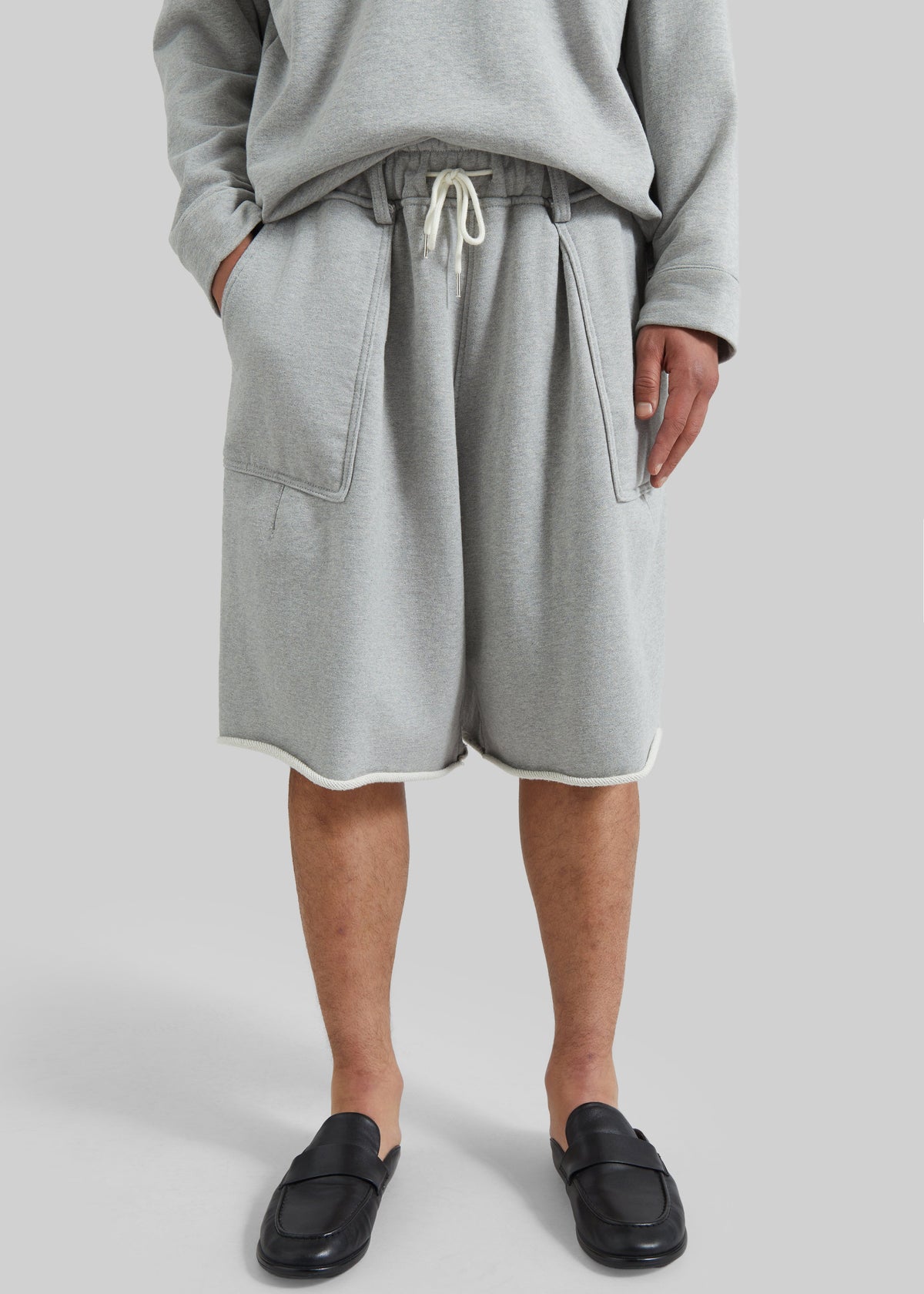 Bellino Raw Hem Sweatshorts - Grey β view 5 of 7