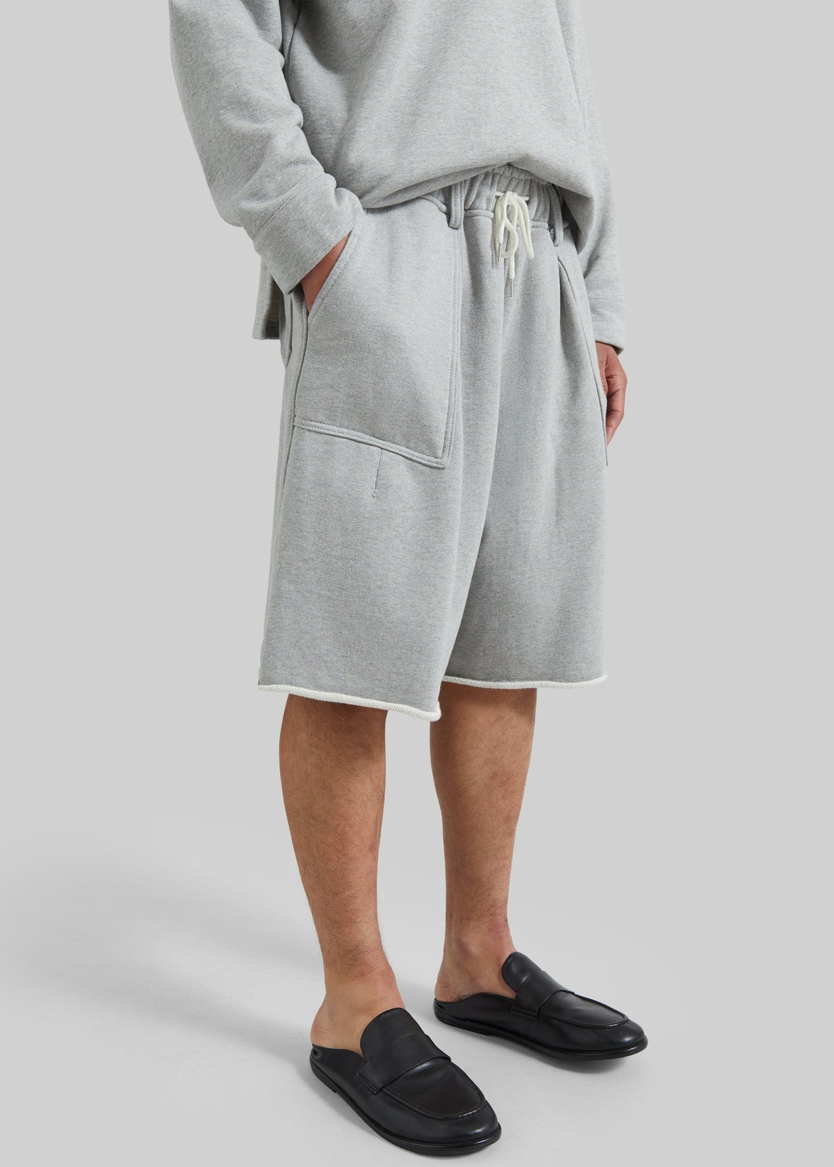 Bellino Raw Hem Sweatshorts - Grey β view 1 of 7