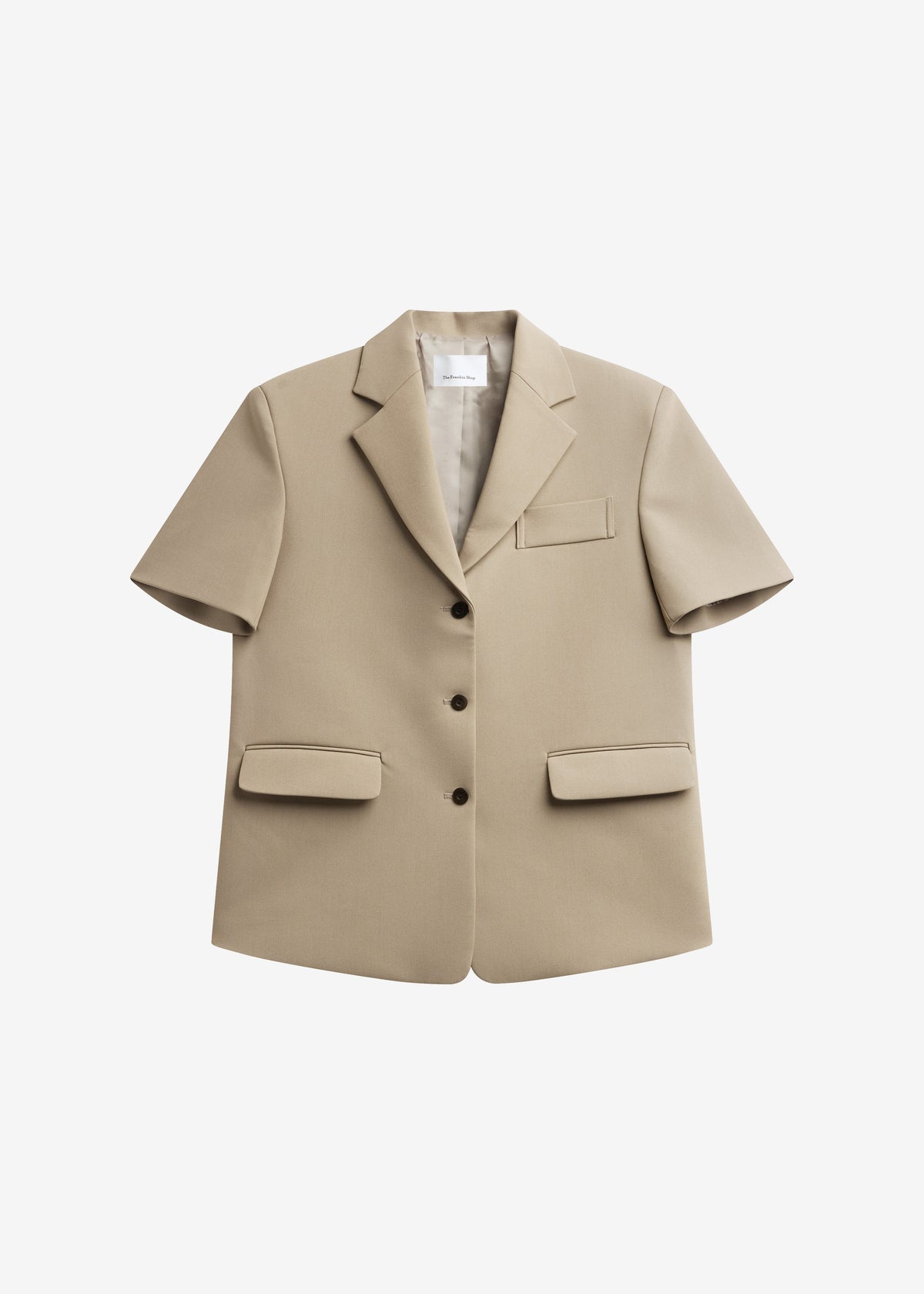Belliva Short Sleeve Blazer - Camel β view 9 of 9