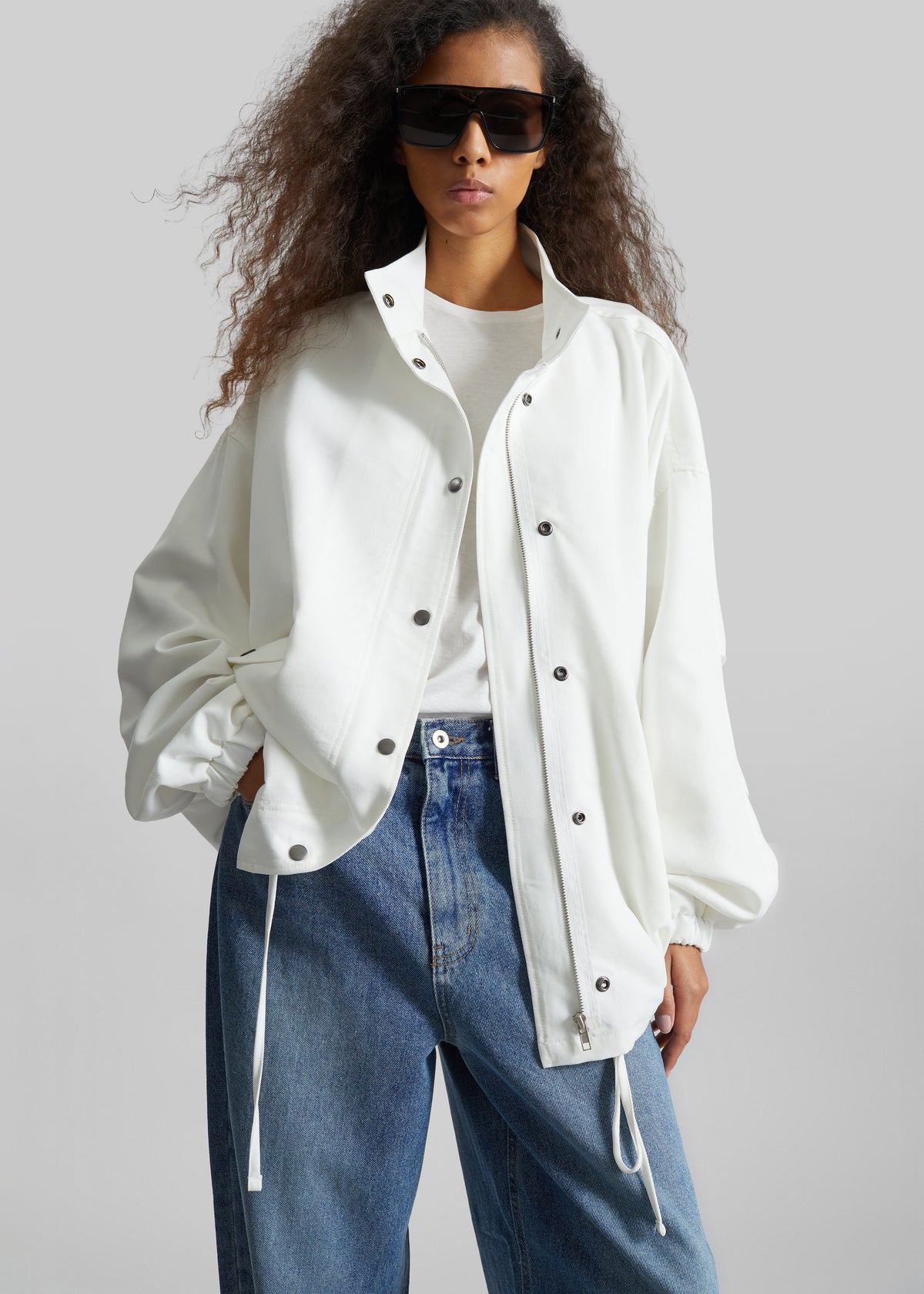 Bellona Blouson Jacket - White β view 1 of 10