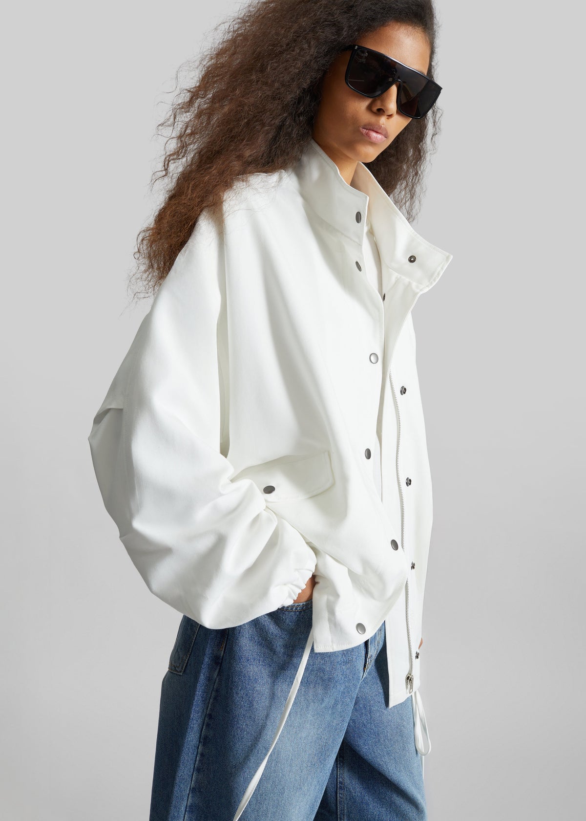 Bellona Blouson Jacket - White β view 8 of 10