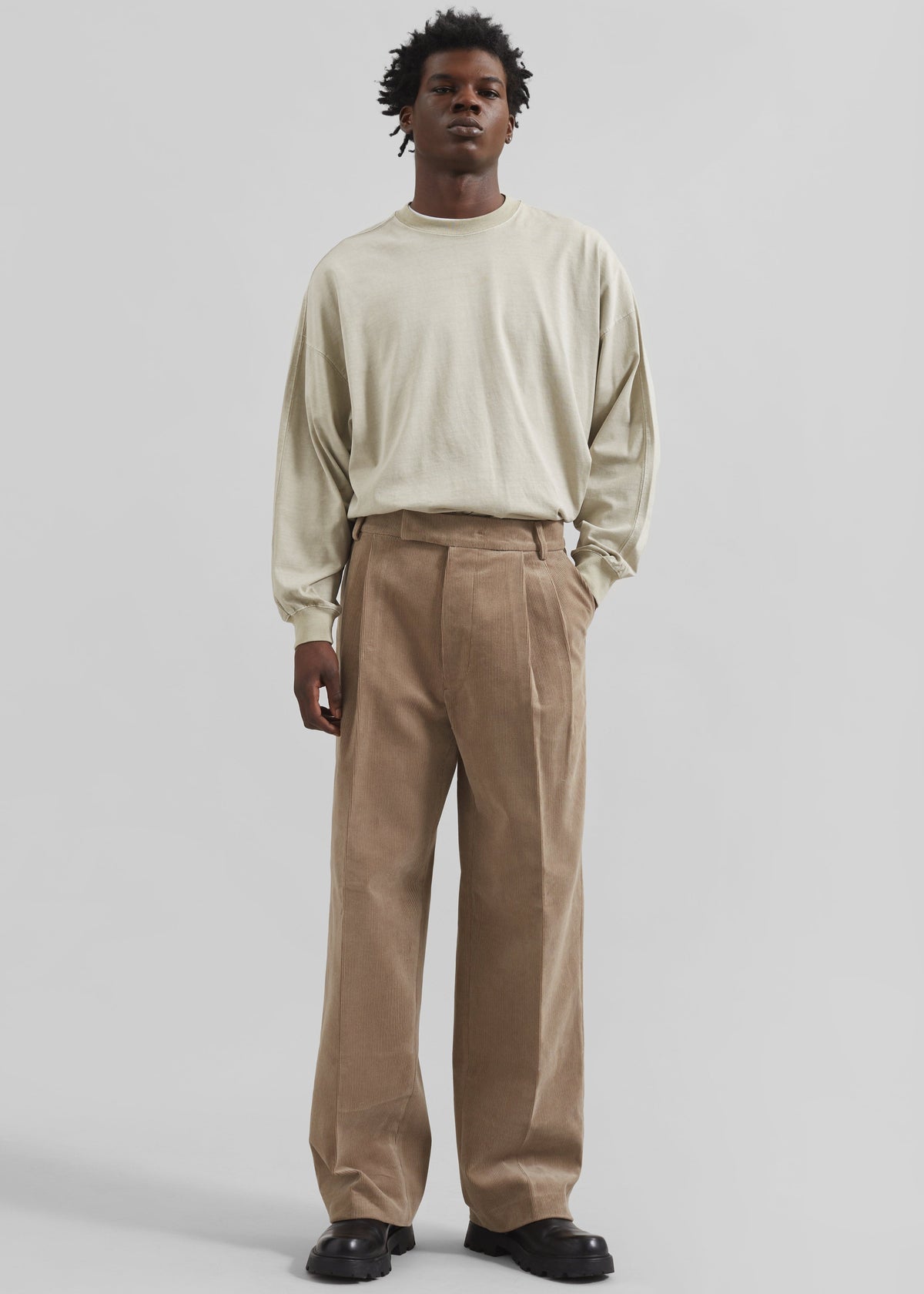 Beo Corduroy Suit Pants - Latte β view 4 of 10