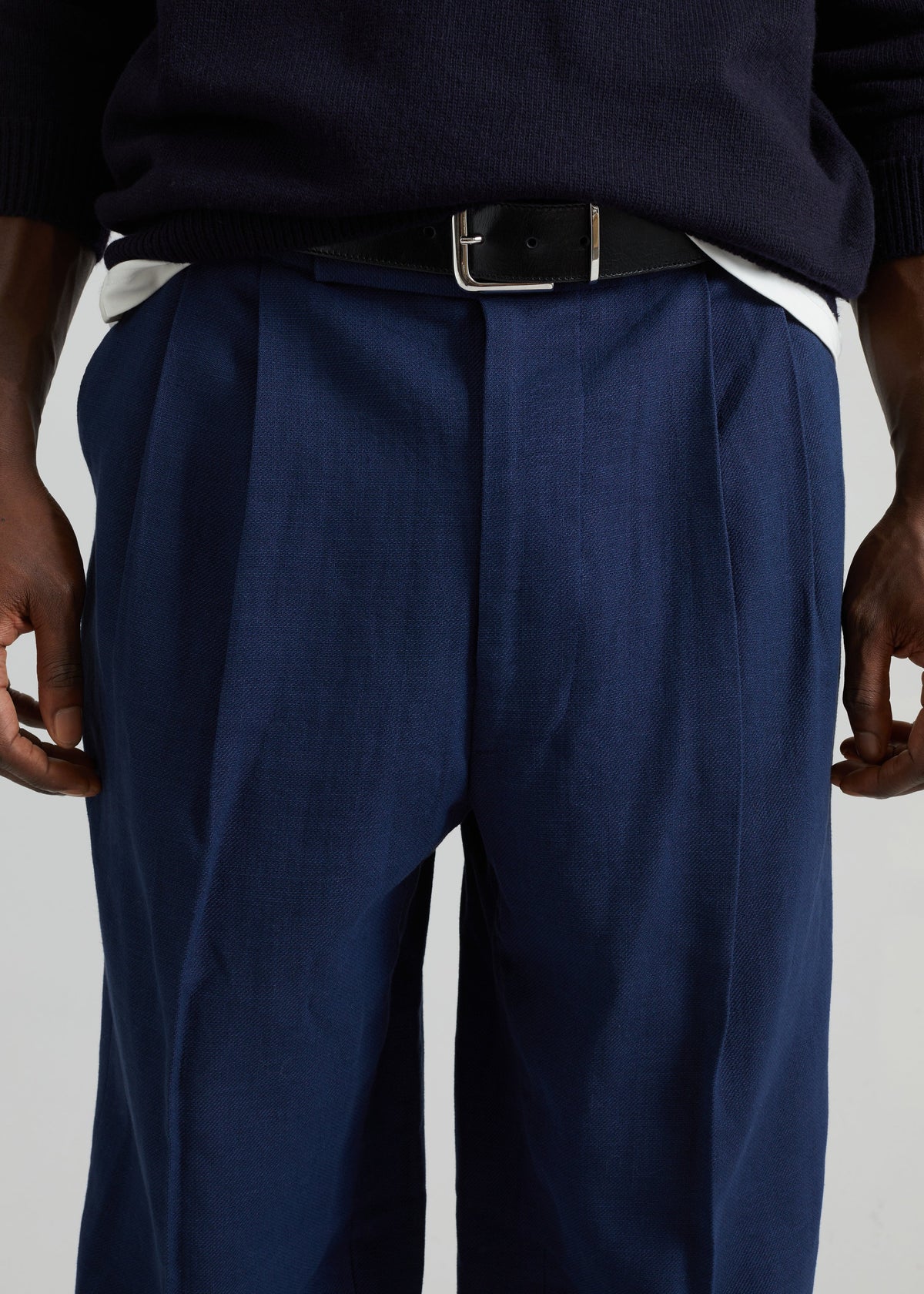 Beo Linen Pants - Navy β view 4 of 8