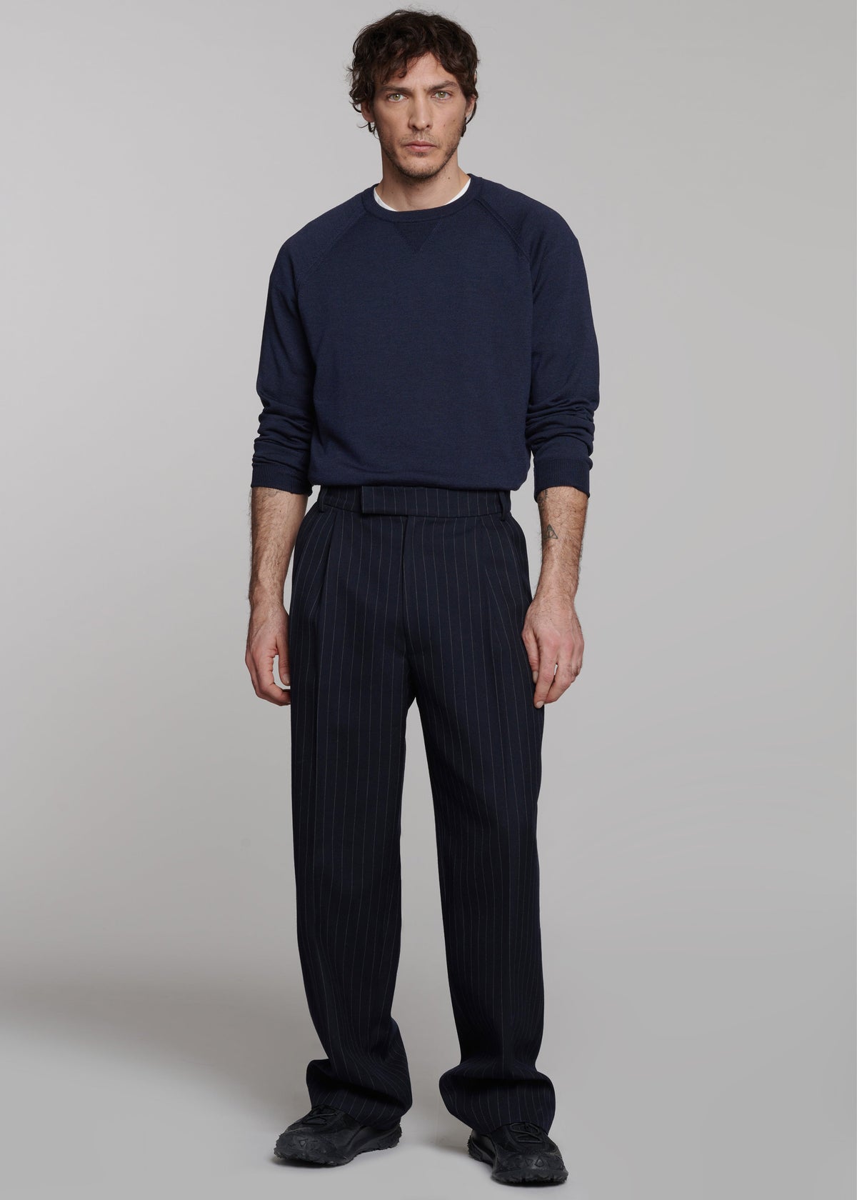 Beo Suit Pants - Navy/White Pinstripe β view 4 of 12