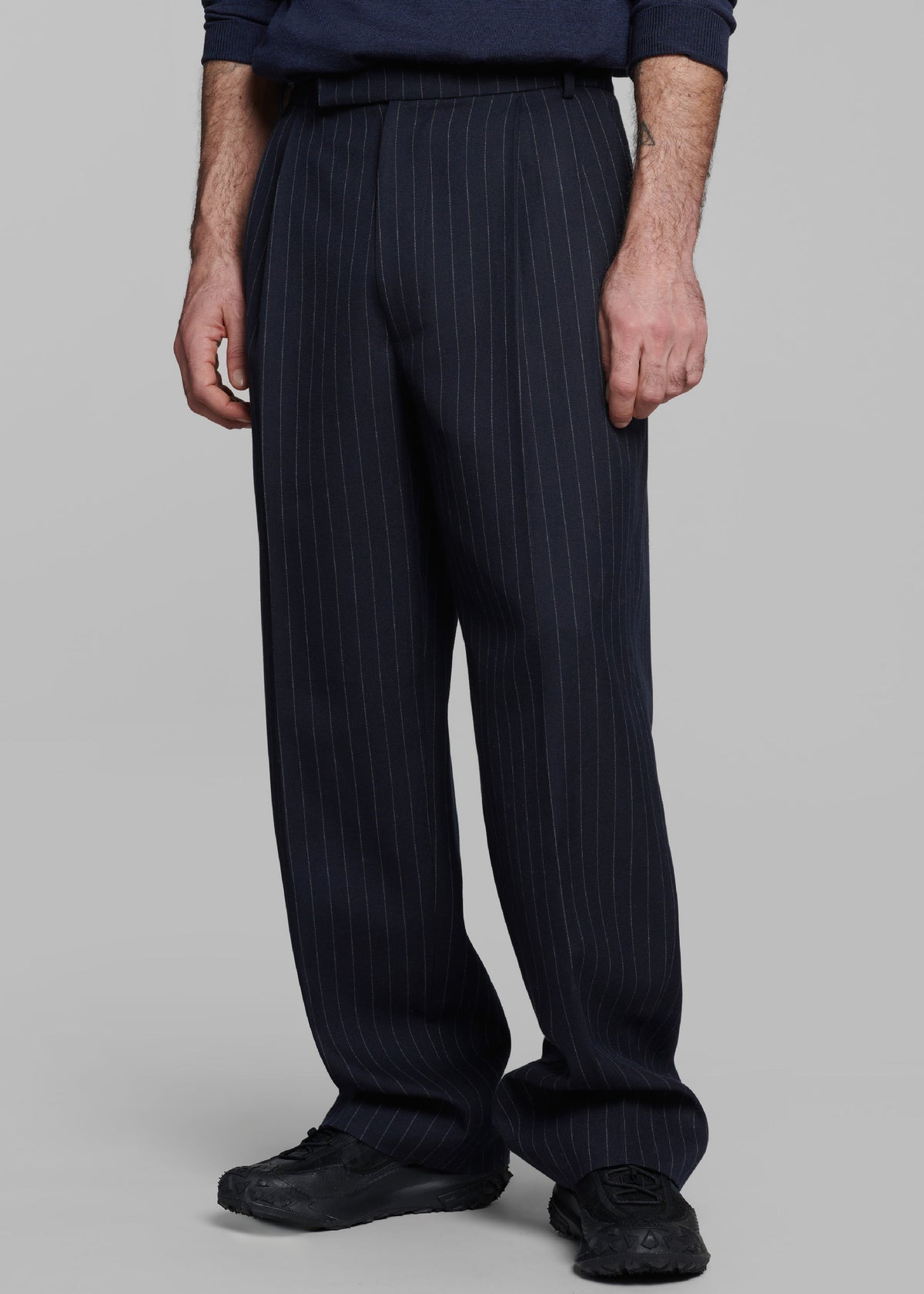 Beo Suit Pants - Navy/White Pinstripe β view 2 of 12
