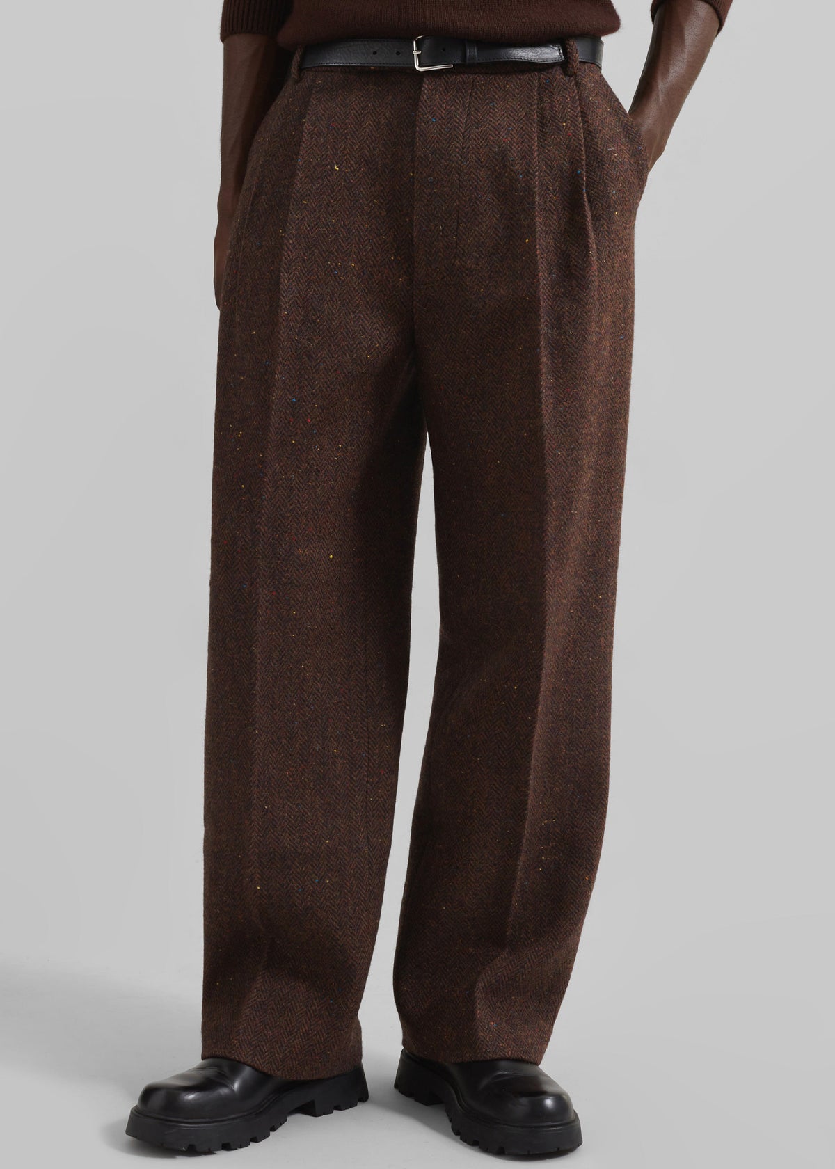 Beo Wool Suit Pants - Brown β view 1 of 9