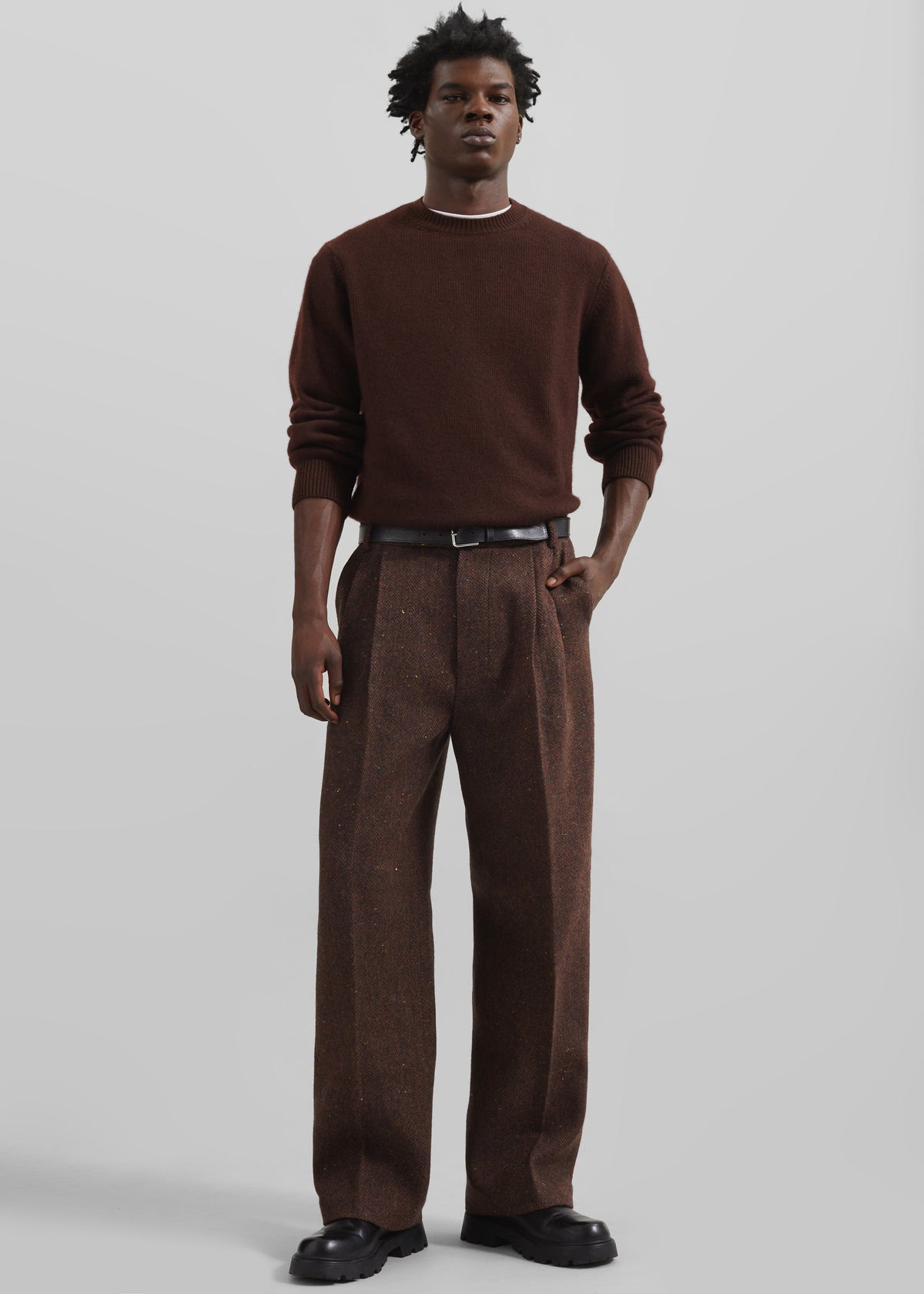 Beo Wool Suit Pants - Brown β view 3 of 9