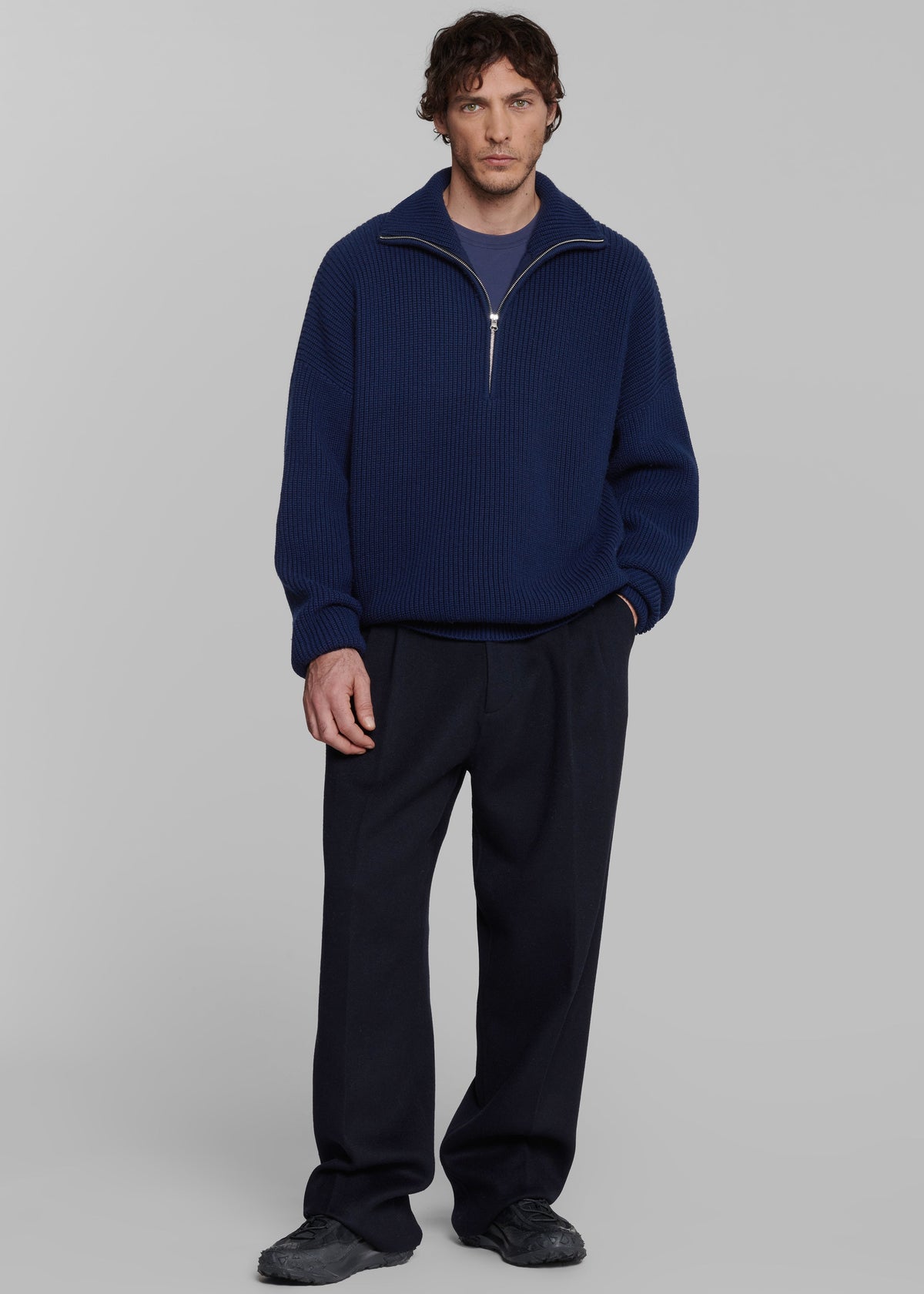 Beo Wool Suit Pants - Navy β view 2 of 8
