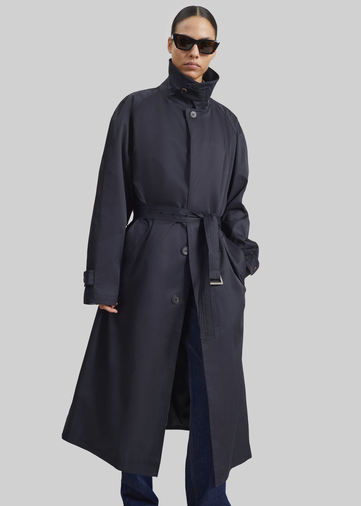 Berlare Trench Coat - Dark Navy β view 2 of 7