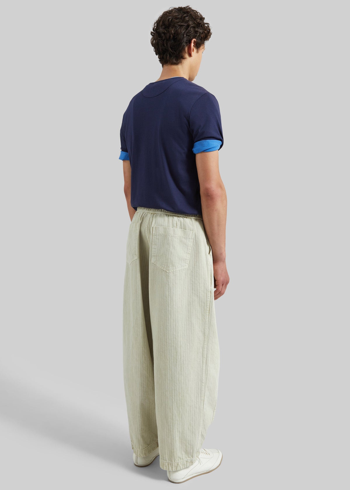 Bernay Herringbone Balloon Pants - Beige β view 7 of 8