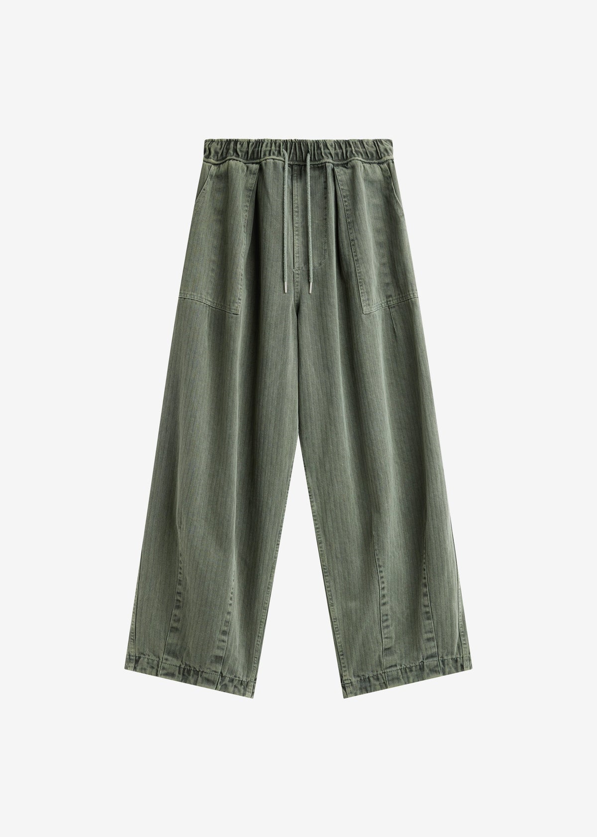 Bernay Herringbone Balloon Pants - Pale Olive β view 9 of 9