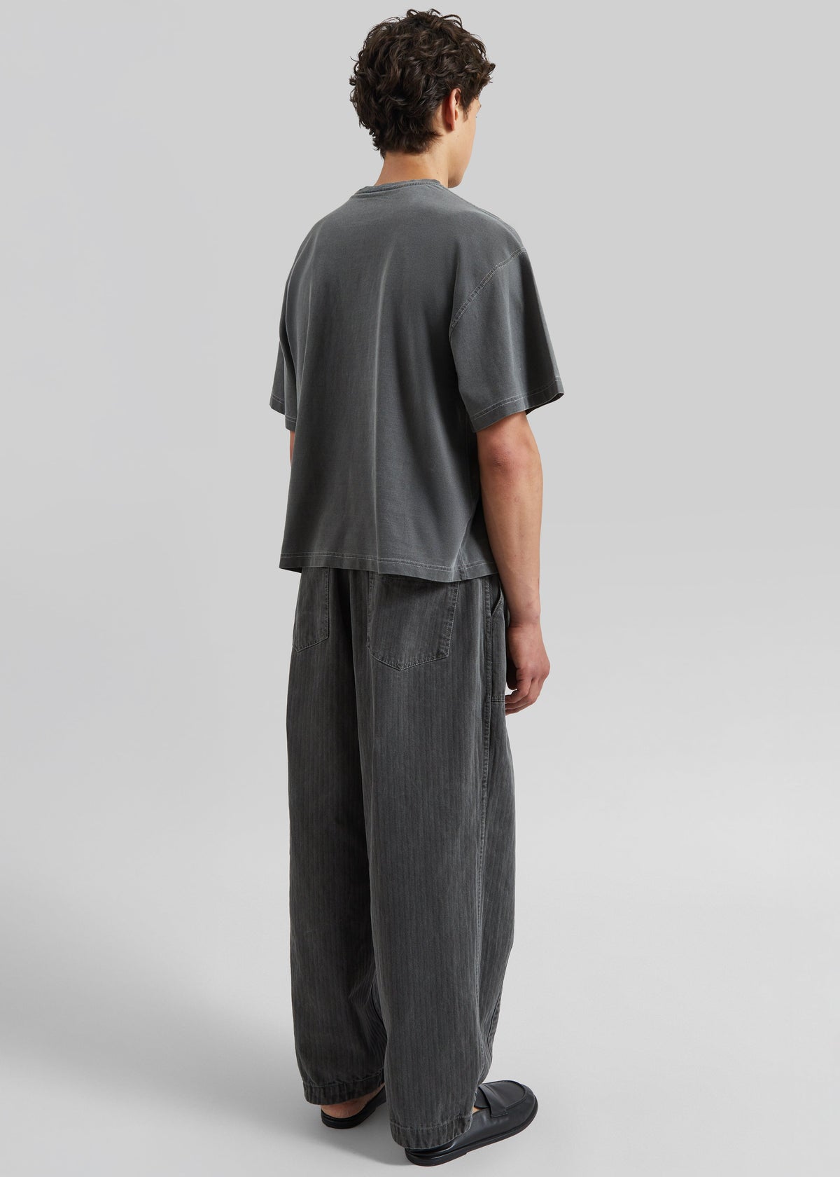 Bernay Herringbone Balloon Pants - Slate Grey β view 6 of 7