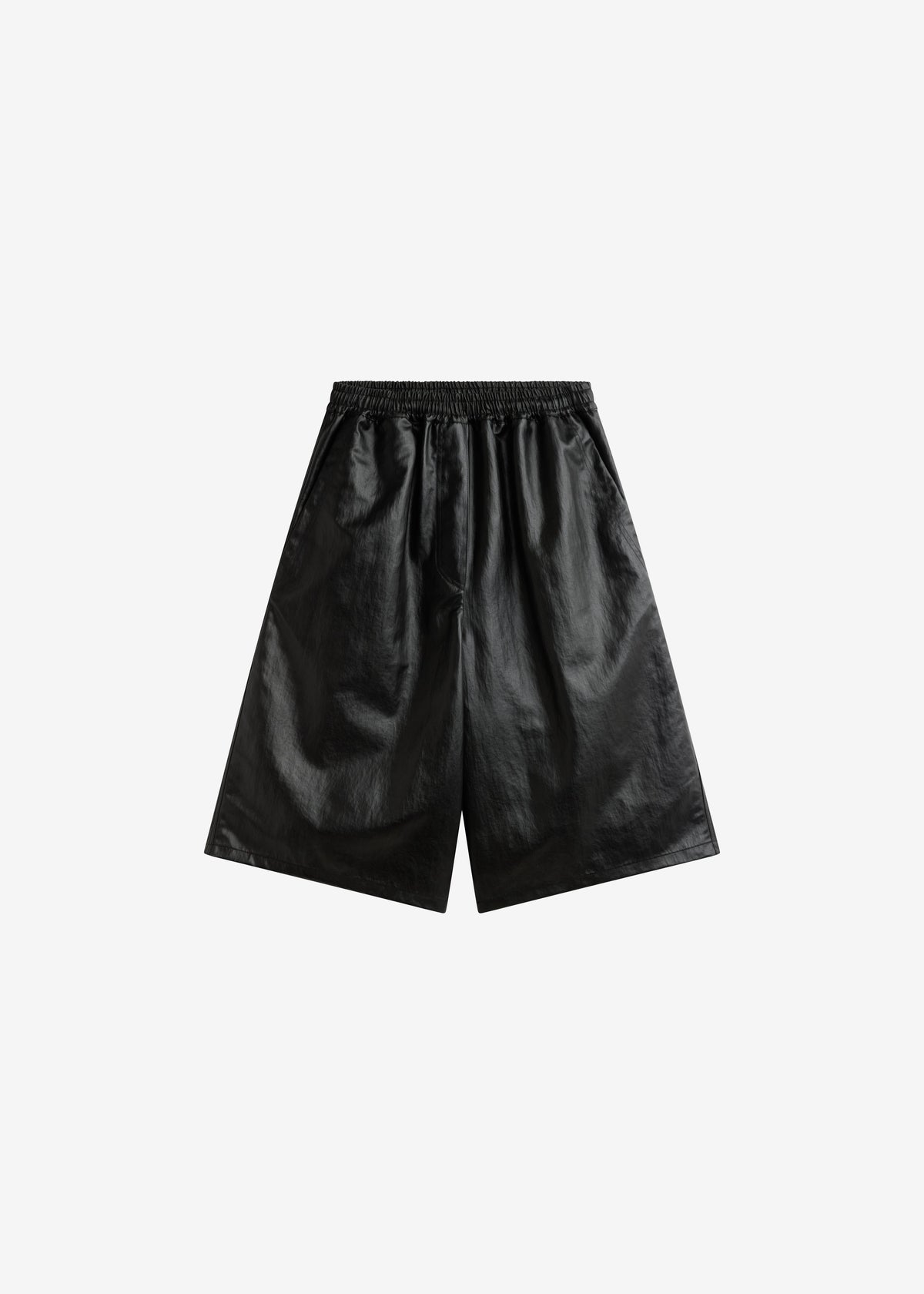 Beslon Leather-Effect Bermuda Shorts - Black β view 9 of 9