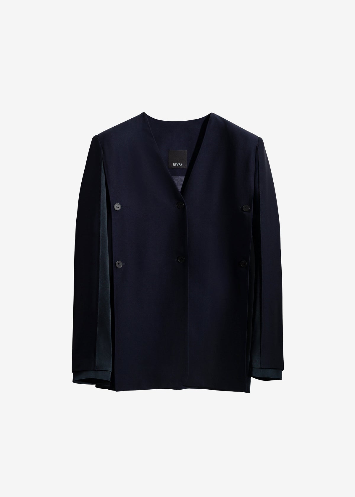 Bevza Deconstructed Jacket #3 - Dark Ink Navy β view 4 of 4