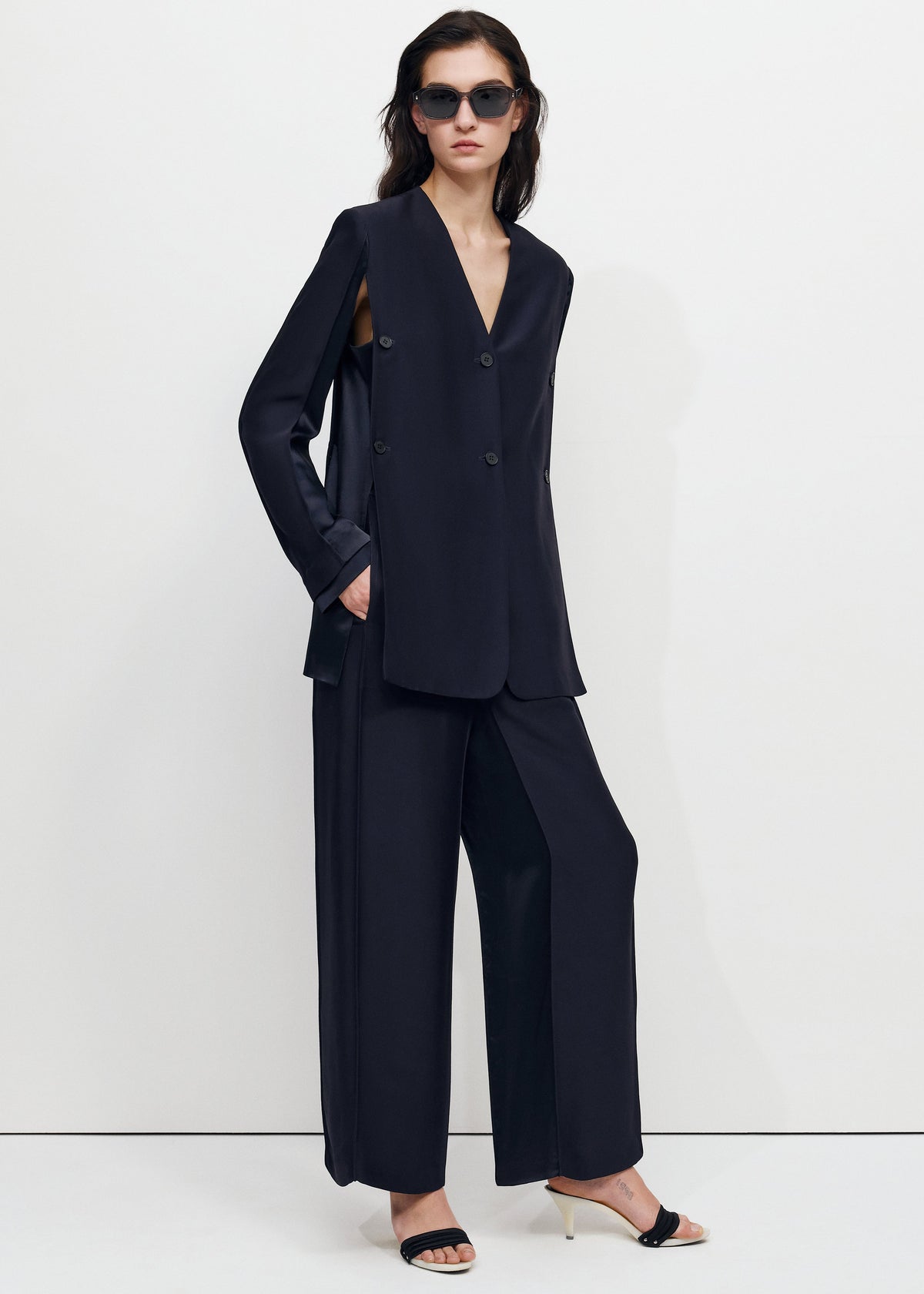 Bevza Deconstructed Jacket #3 - Dark Ink Navy β view 3 of 4