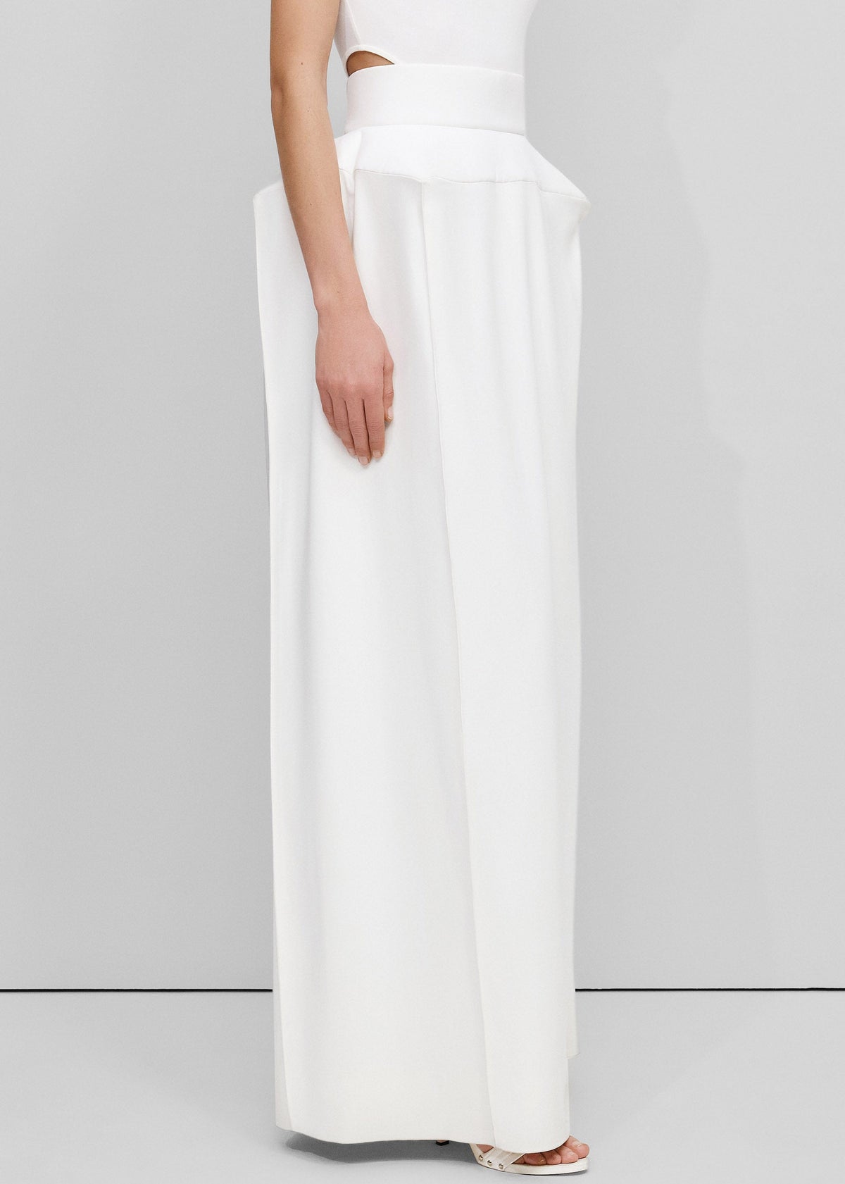 Bevza Structured Skirt - Ivory β view 3 of 7