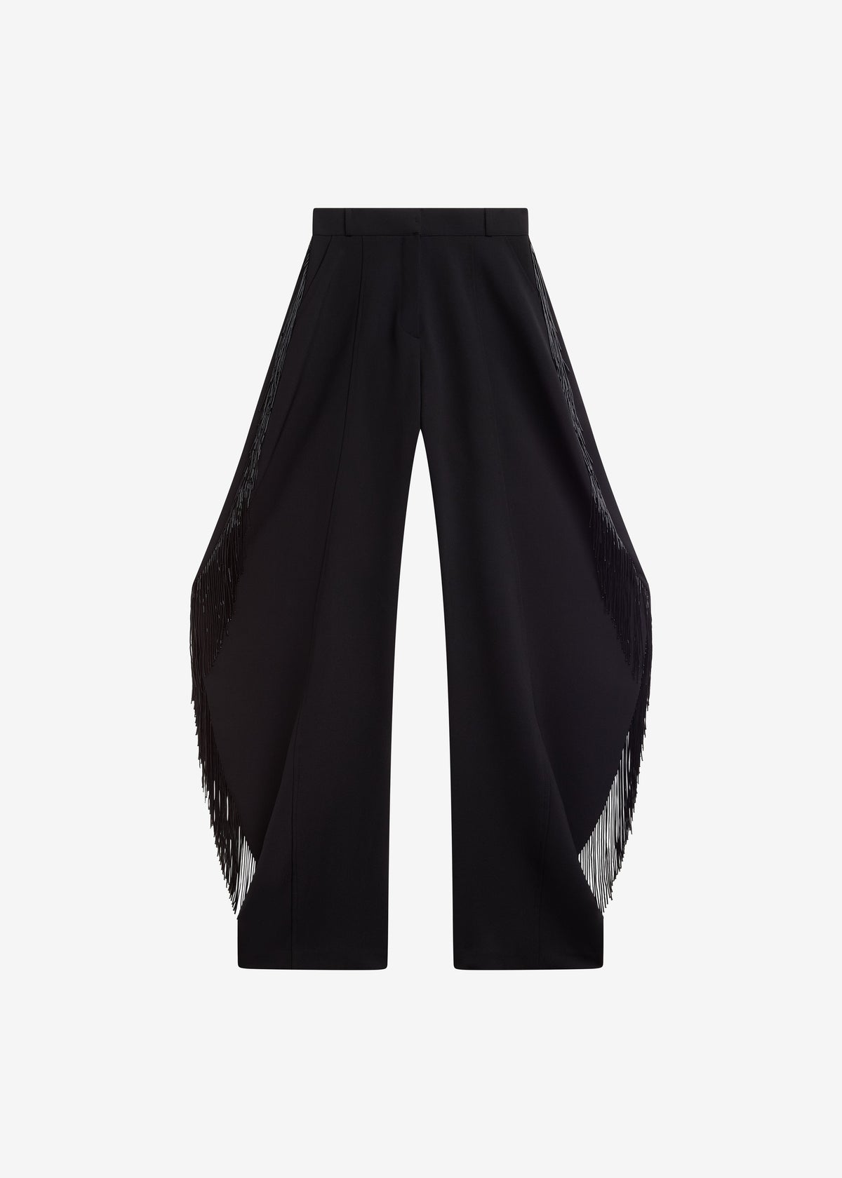 Bianca Fringed Barrel Leg Pants - Black β view 9 of 9