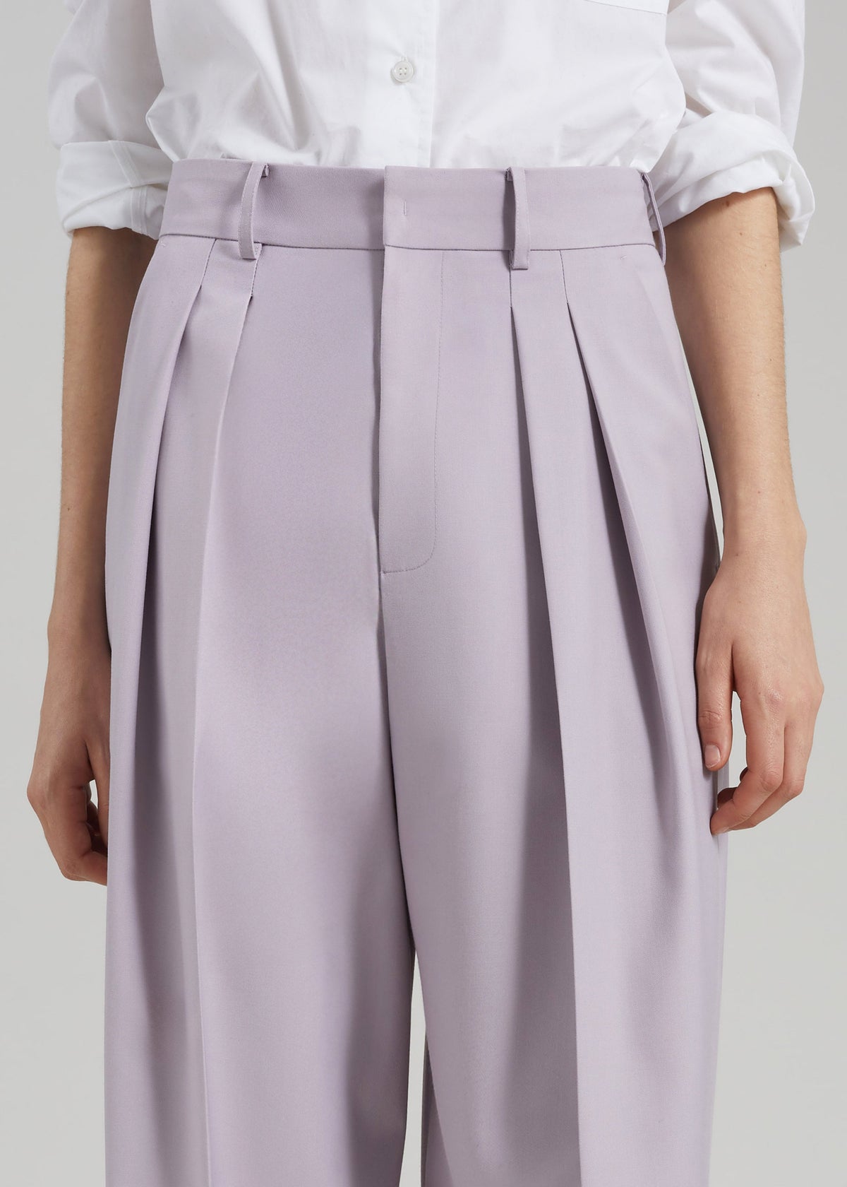 Bielsa Pleated Trousers - Lavender β view 4 of 8